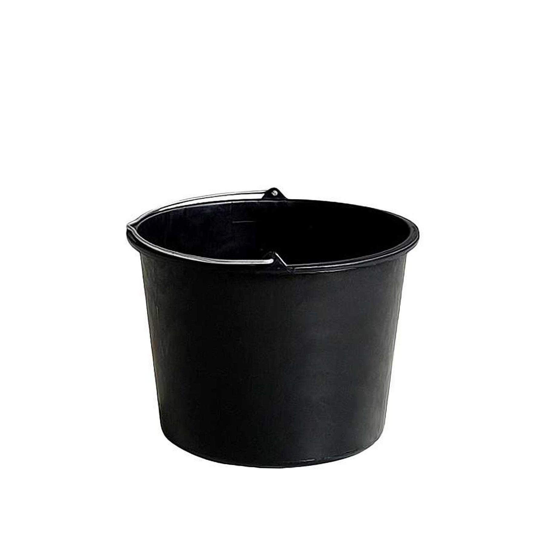 BigDean Mörtelkübel Baueimer 20 L Eimer mit Literskala & Metallhenkel Zementeimer Mörtele, (Set, 1-tlg., Baueimer), Stabiler All zweck Bau Eimer mit Messskala