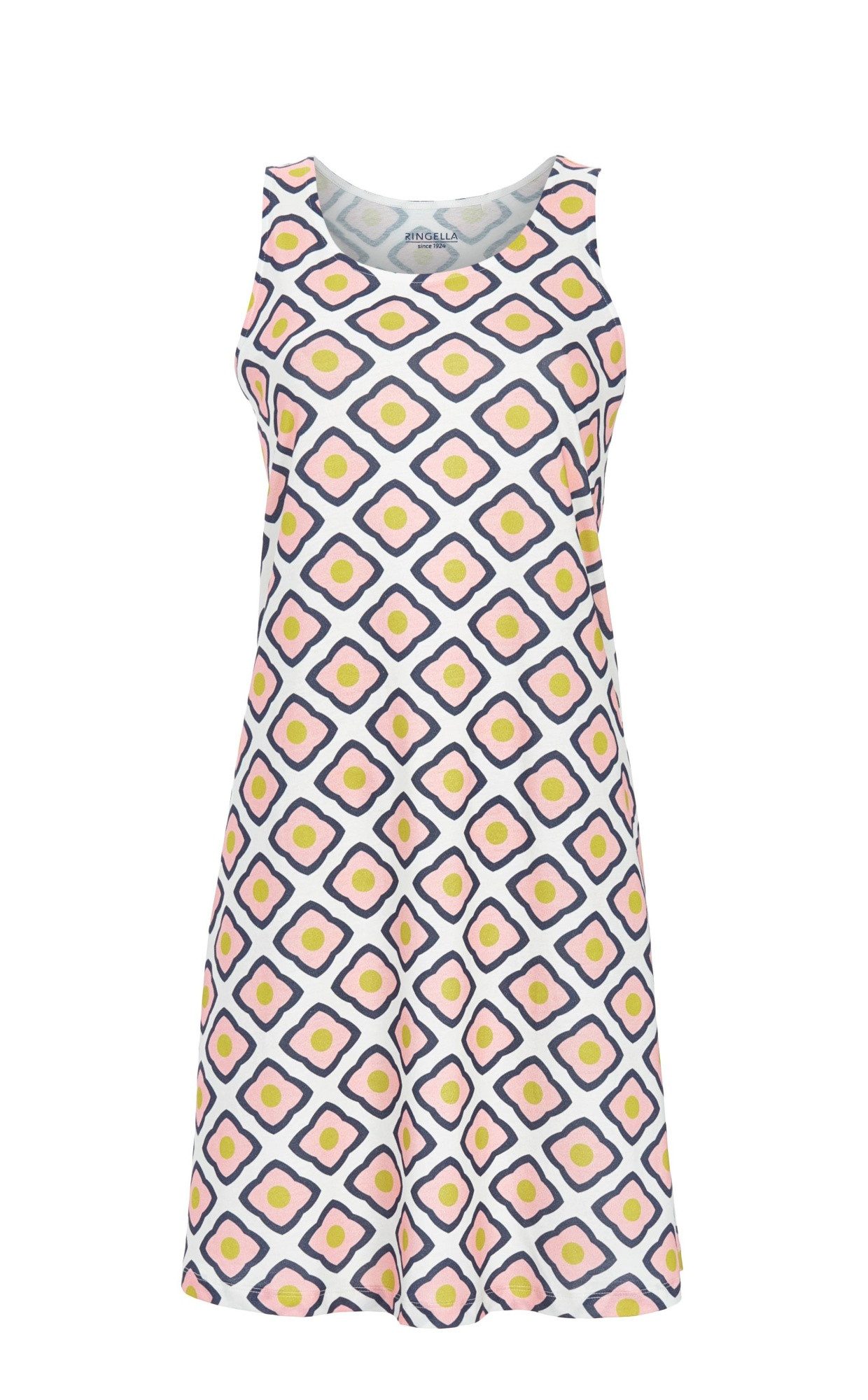 Ringella Nachthemd - Ärmelloses Sleepshirt mit Alloverprint 100% Baumwolle