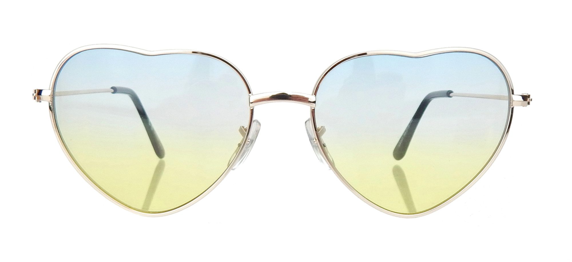 Ella Jonte Sonnenbrille Herz-Sonnenbrille im Boho-Style mit UV-400 Schutz & Metallrahmen