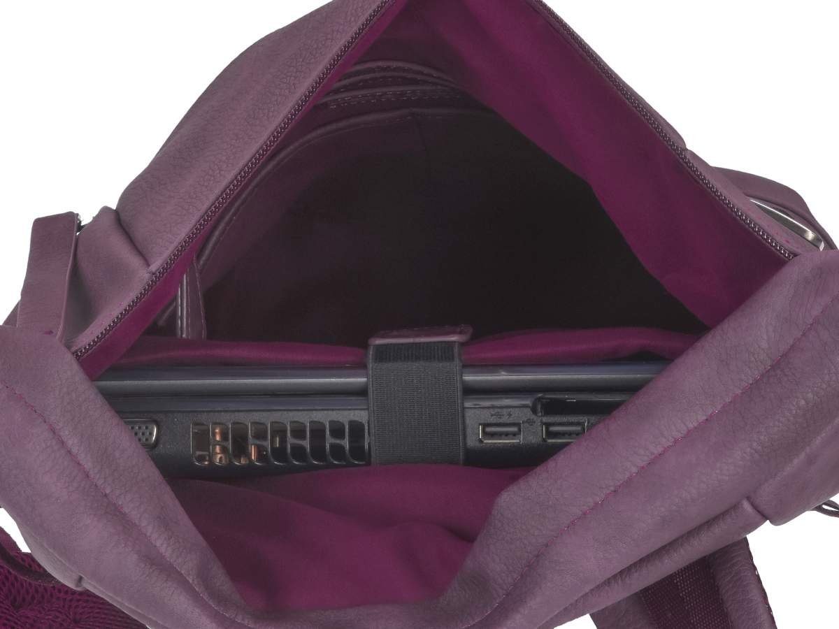 Mad'l Greenburry Daypack Freizeitrucksack FANNY mit Dasch, Notebookfach, 36x43cm Damenrucksack Vino Tagesrucksack,