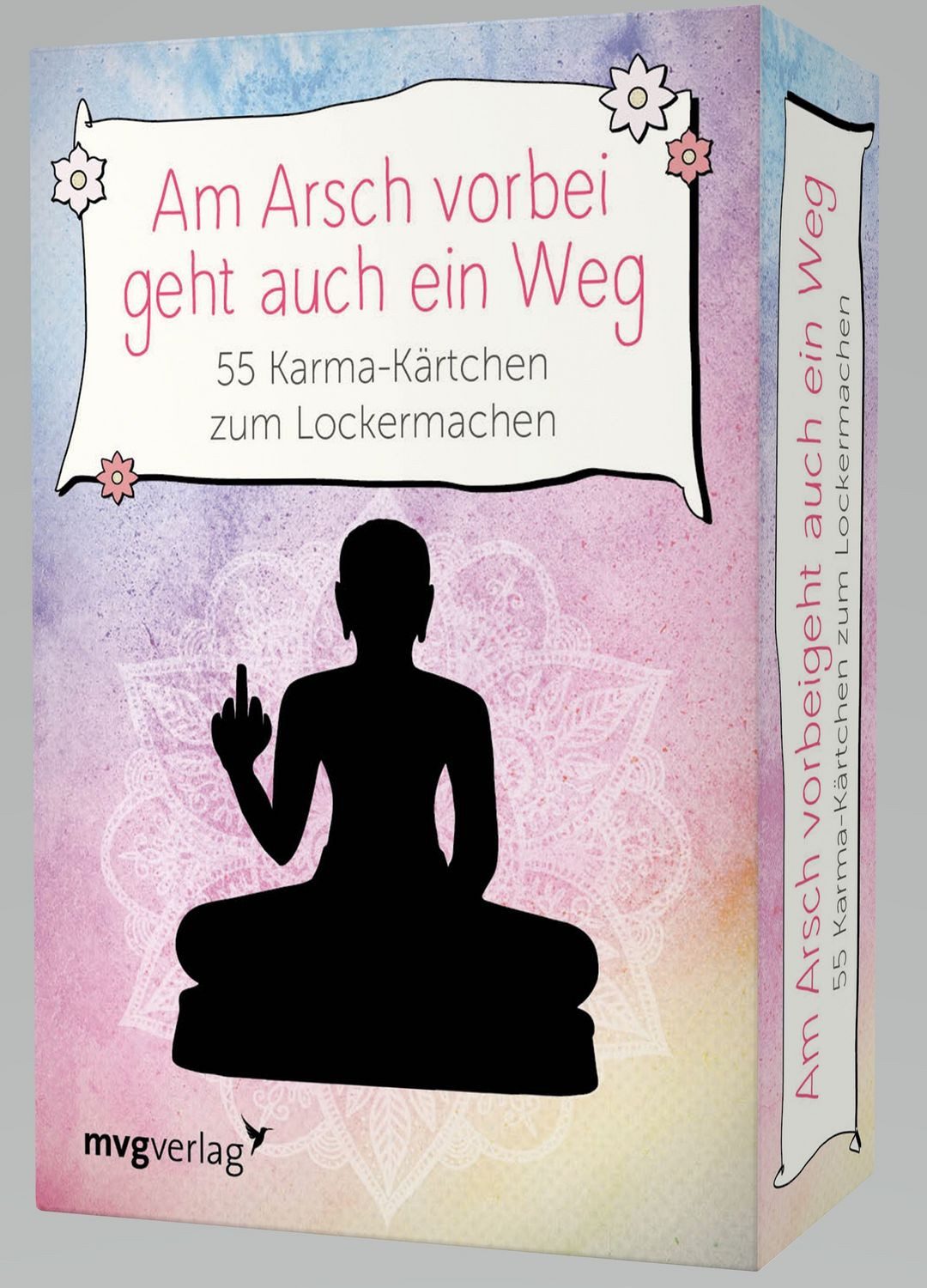 Grußkarte Am Arsch vorbei geht auch ein Weg– 55 Karma-Kärtchen zum Lockermachen