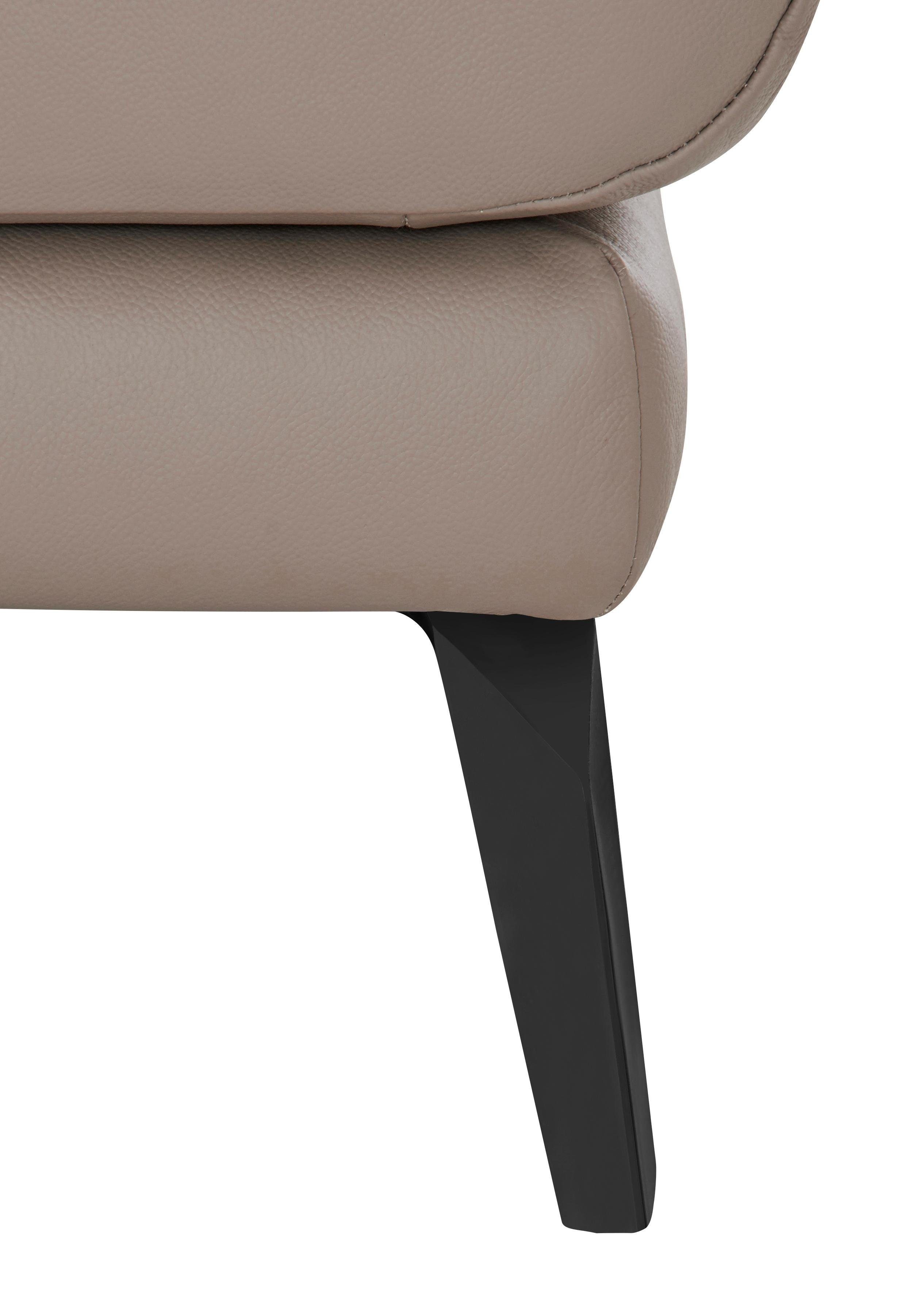 im Heftung Chaiselongue dekorativer Sitz, Füße mit schwarz pulverbeschichtet softy, W.SCHILLIG