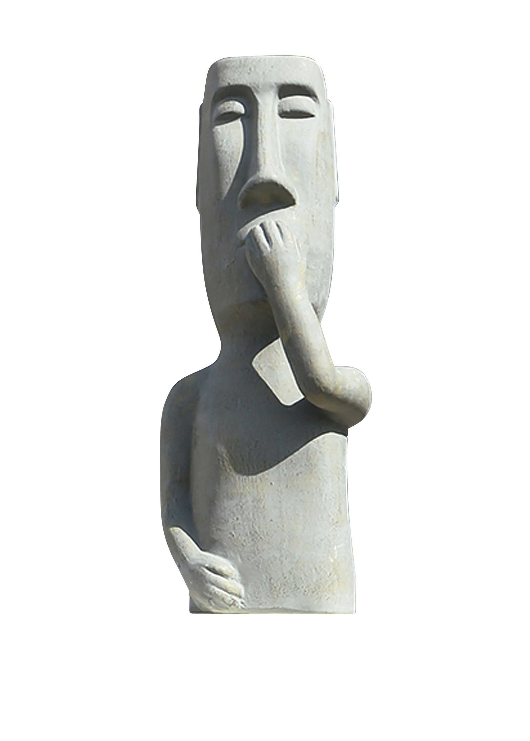 GILDE Dekofigur Skulptur Nichts sagen Maße: Höhe x Wohnzimmer, Dekoobjekt, cm, B.23cm H.61,5cm Keramik, x aus St), (1 65