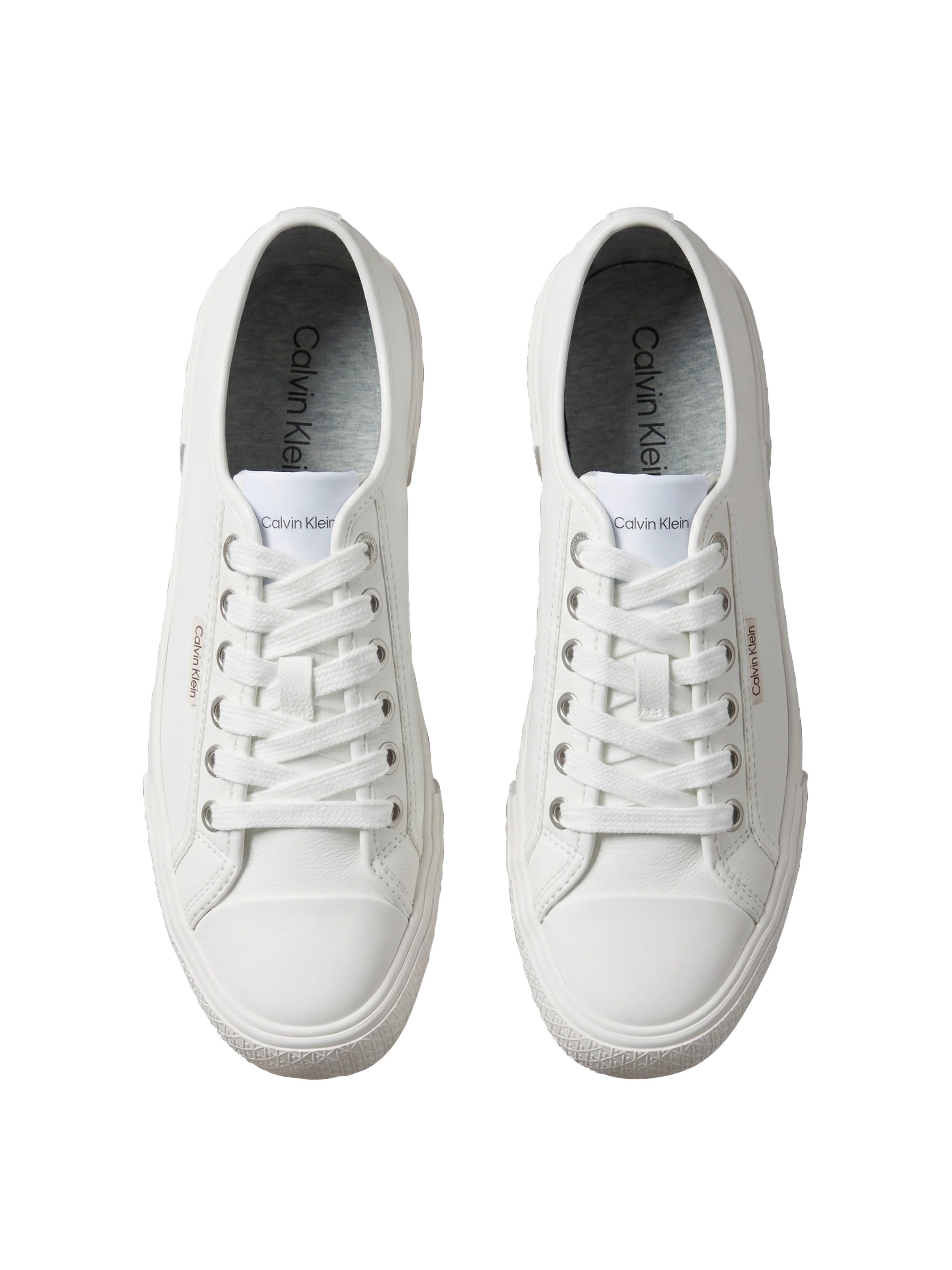 Calvin Klein VULC LACE UP LOW LTH Plateausneaker Schnürschuh, Halbschuh, Trendschuh mit Logoschriftzug – Bild 4 von 5