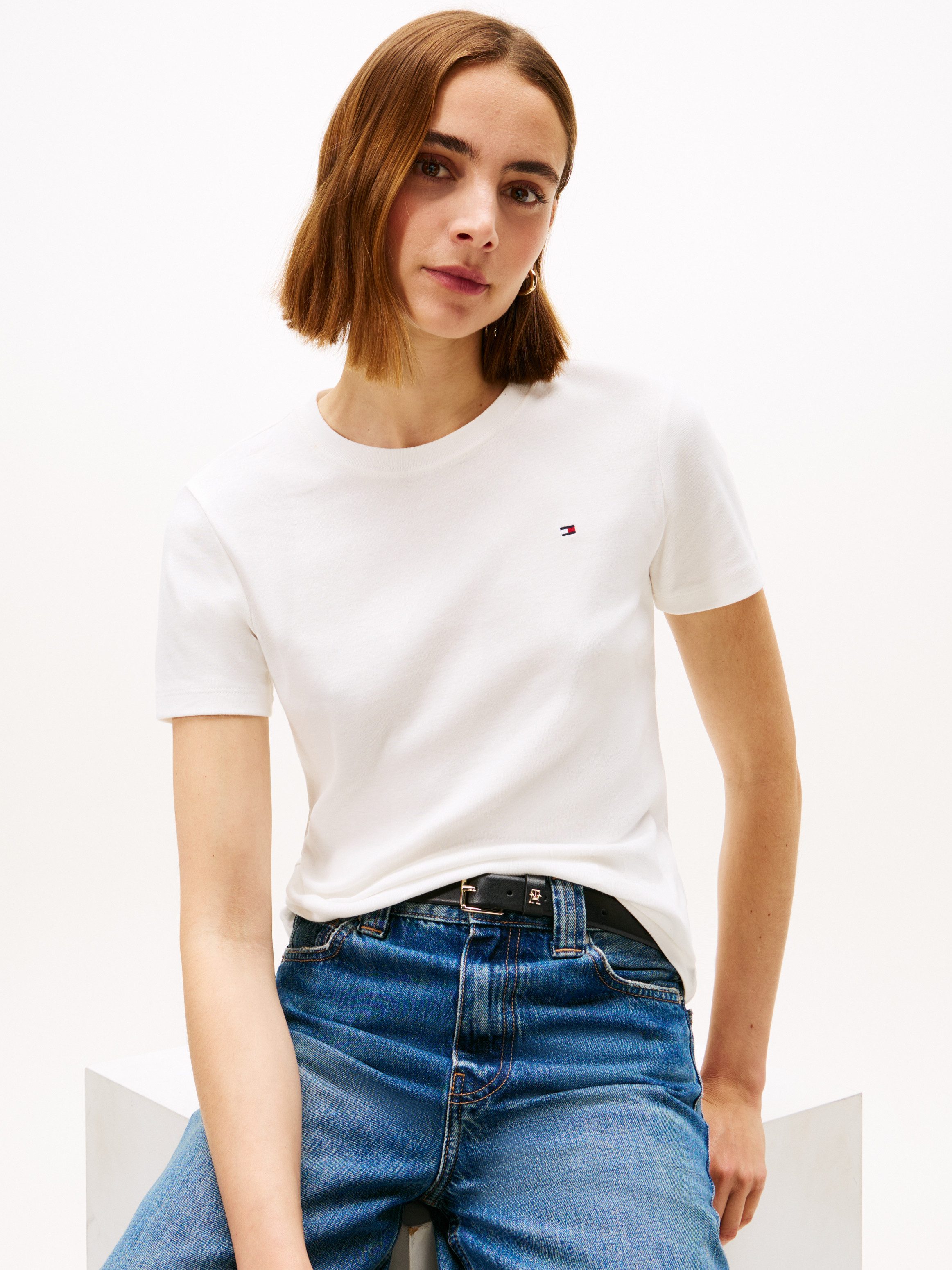 Tommy Hilfiger T-Shirt SLIM CODY C-NK SS Baumwolle, slim fit günstig online kaufen