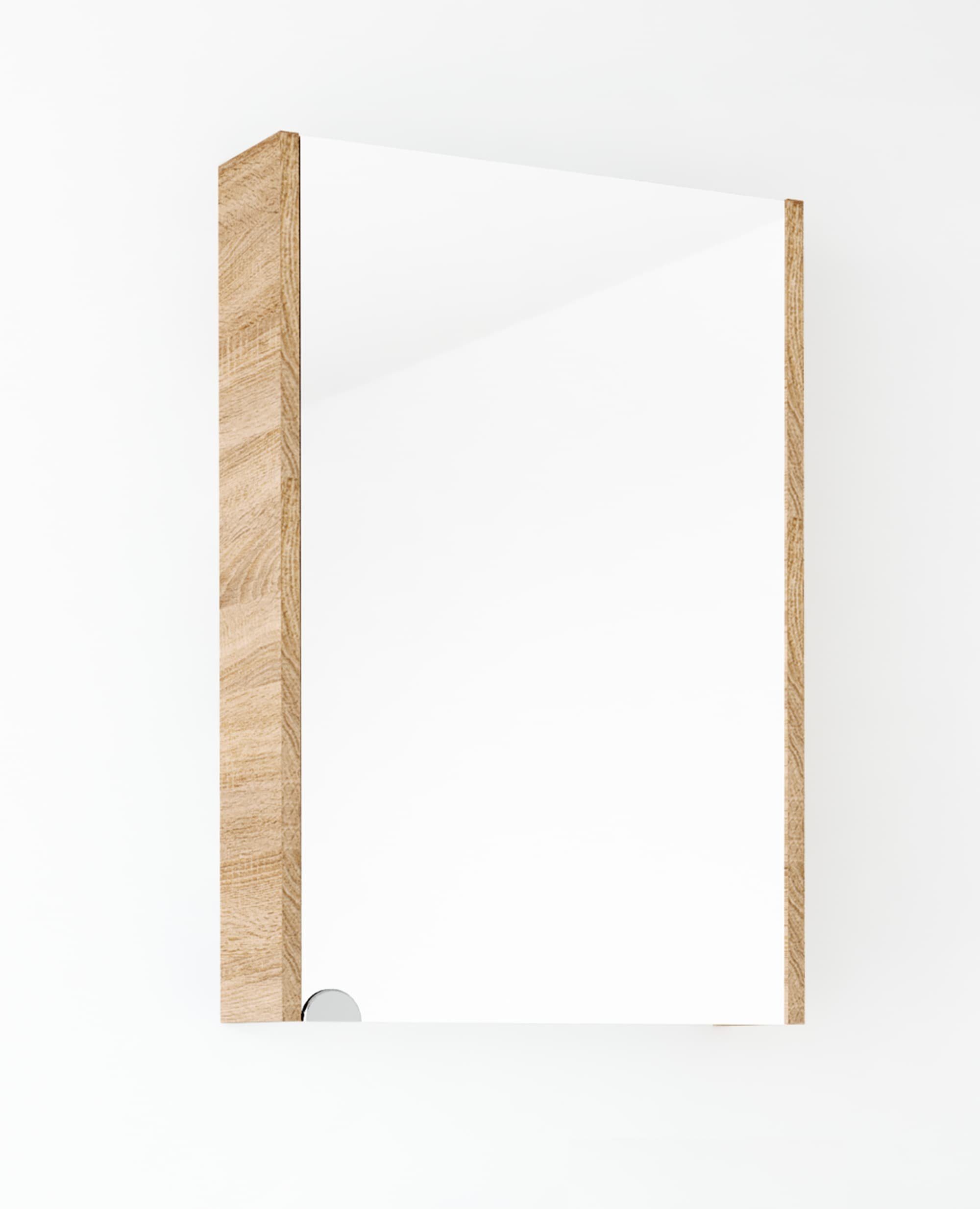 Planetmöbel Badezimmerspiegelschrank Spiegelschrank 50cm sonoma-eiche