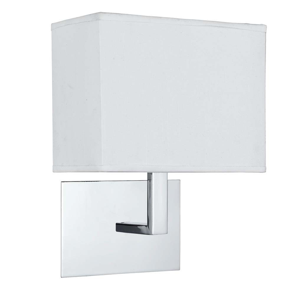 etc-shop Wandleuchte, Wand Spot Lampe Weiß Chrom Leuchte Zimmer Ess Schirm Schlaf Wohn