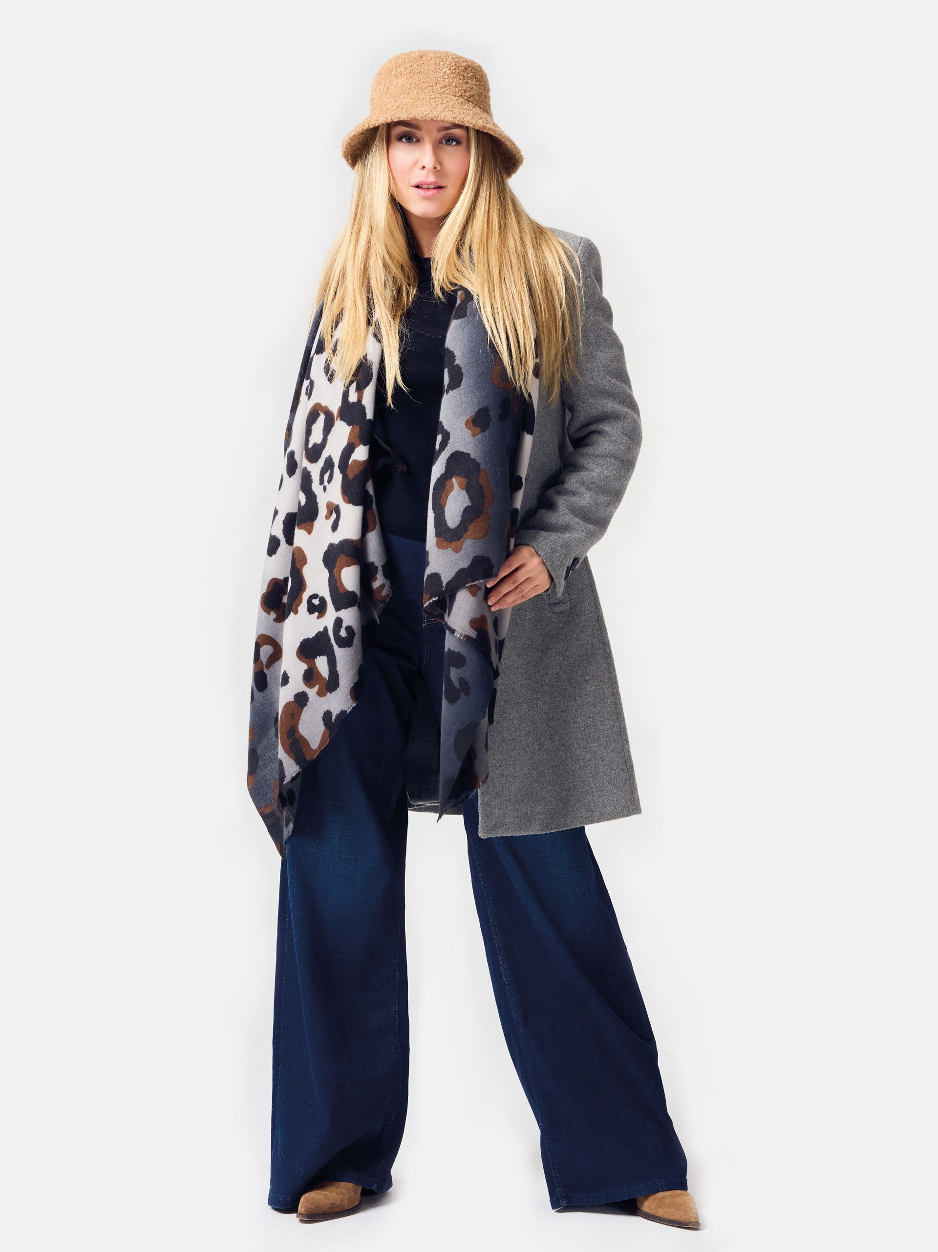 Samaya Modeschal Keeling, (1-St), mit lässigen Zupffransen