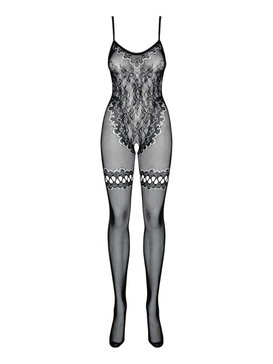 Elegant Love Bodystocking-Ouvert Eleganter Catsuit mit offenem Schritt – Sexy Dessous und Strumpfbody Stilvolle Reizwäsche, S–XL