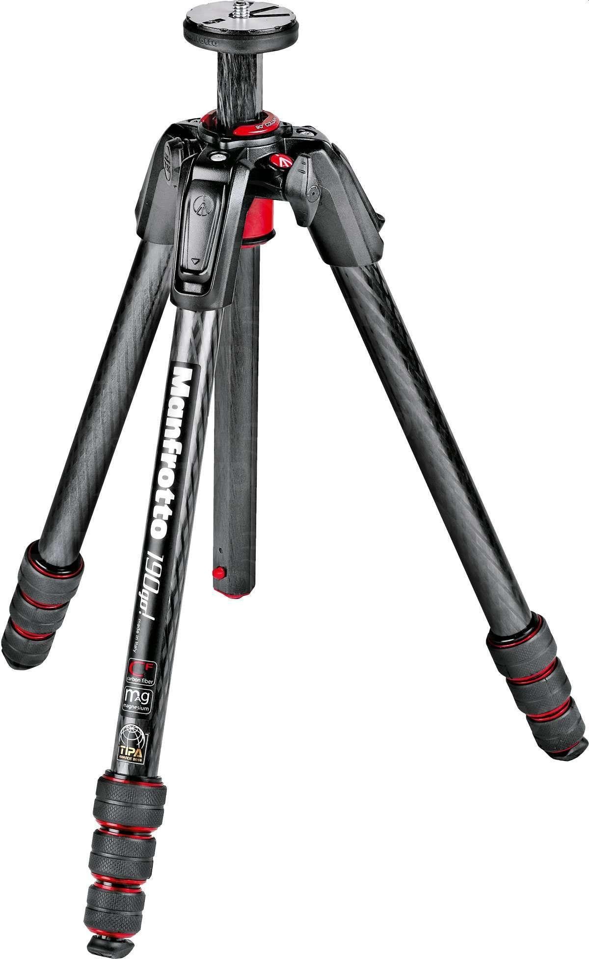 Carbon Stativ Manfrotto MT190GOC4 190go! Stativhalterung