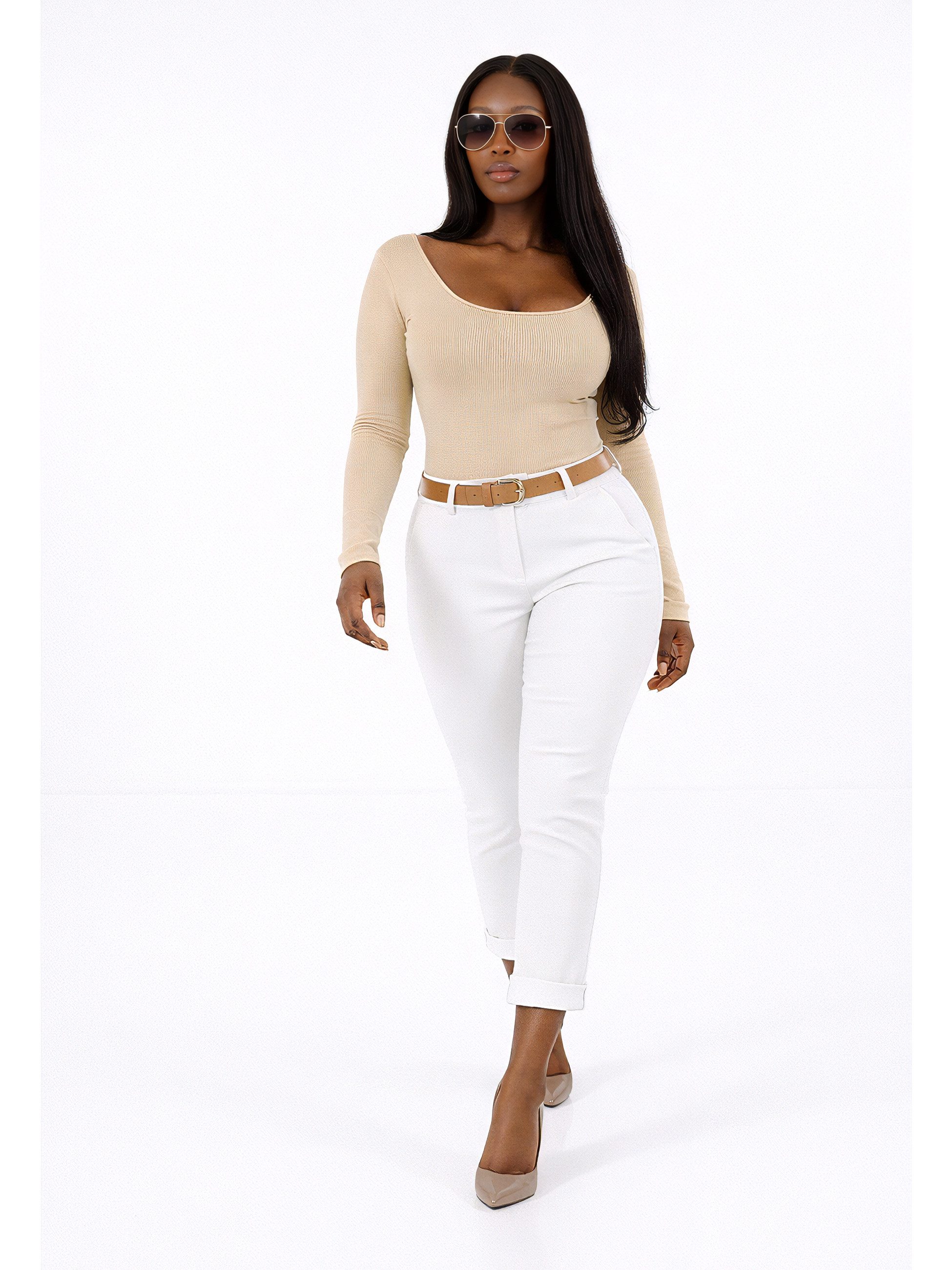 YC Fashion & Style Chinohose Sommer-Stoffhose – Slim Fit (Gr. 34–40) in Uni günstig online kaufen