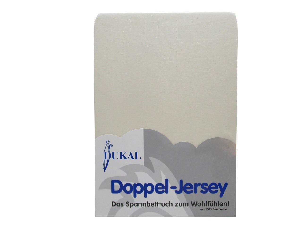 Spannbettlaken aus hochwertigem DOPPEL-Jersey, 100% Baumwolle, DUKAL,  Doppel-Jersey, Gummizug: rundum, (1 Stück), 80x200 cm, mit Spannumrandung,  Made in Germany