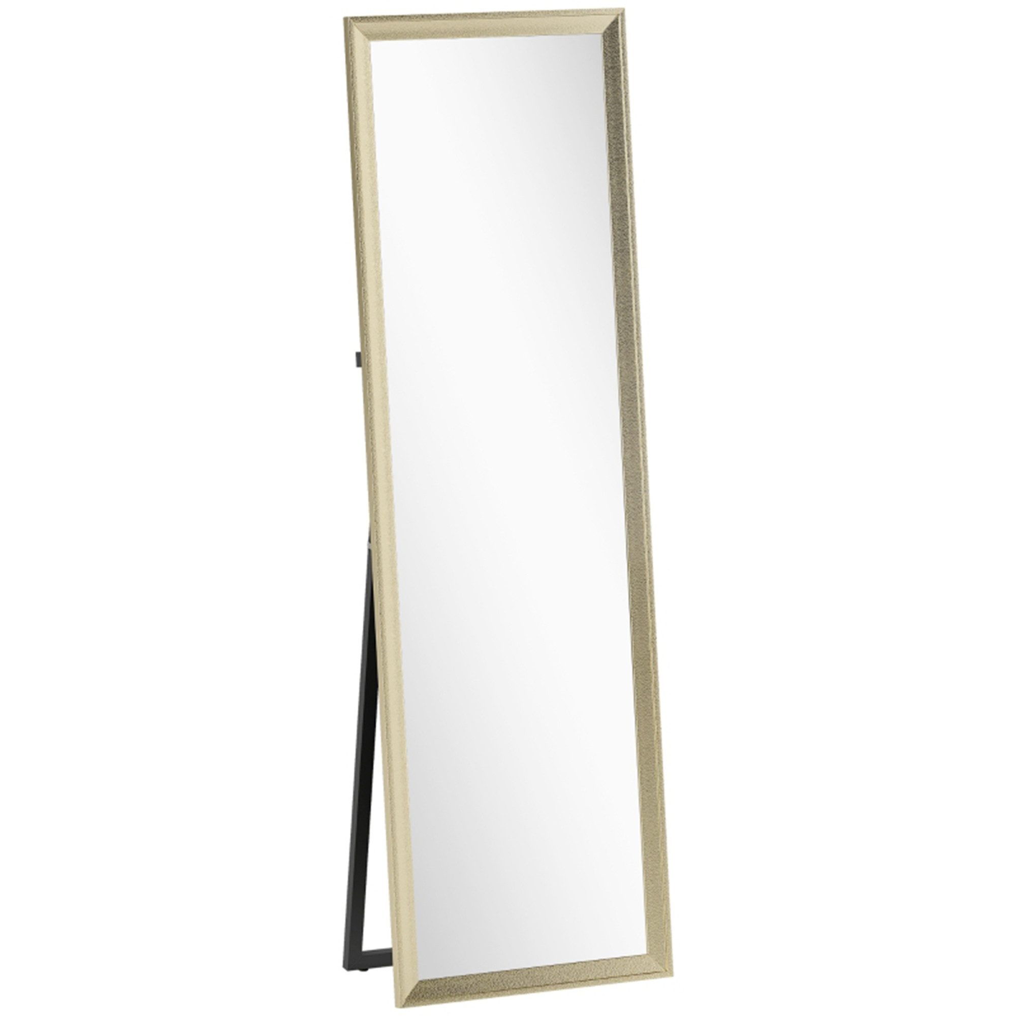 MC Star Ganzkörperspiegel flexibel platzierbar, 160 x 50 cm, Goldton
