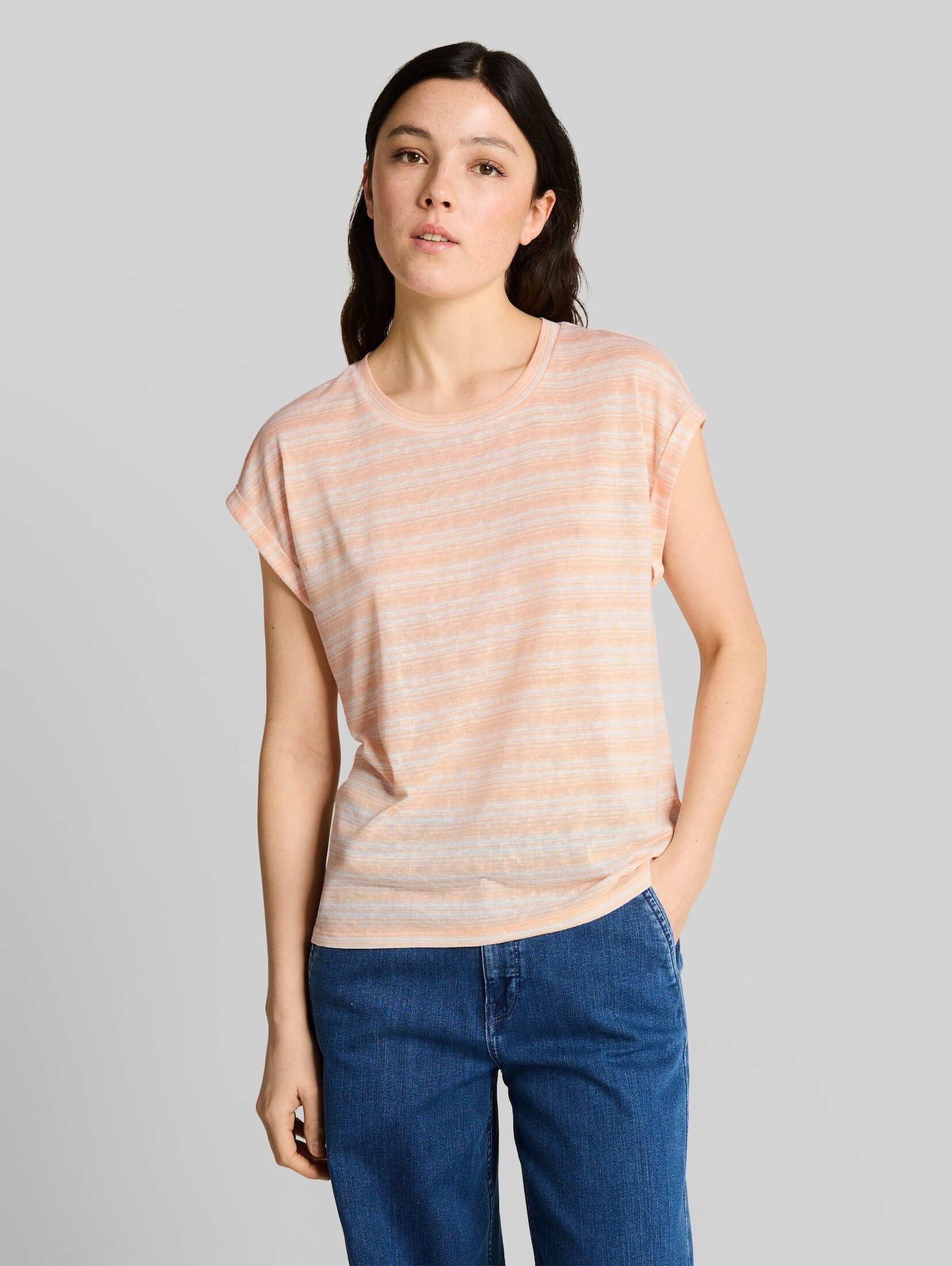 TOM TAILOR Denim T-Shirt T-Shirt T-Shirt mit Streifenmuster