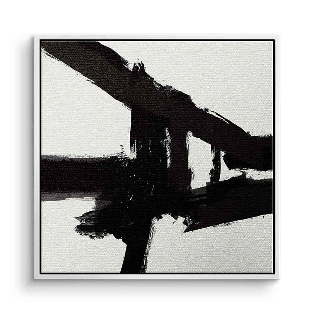 DOTCOMCANVAS® Leinwandbild Structure, Leinwandbild weiß schwarz günstig online kaufen