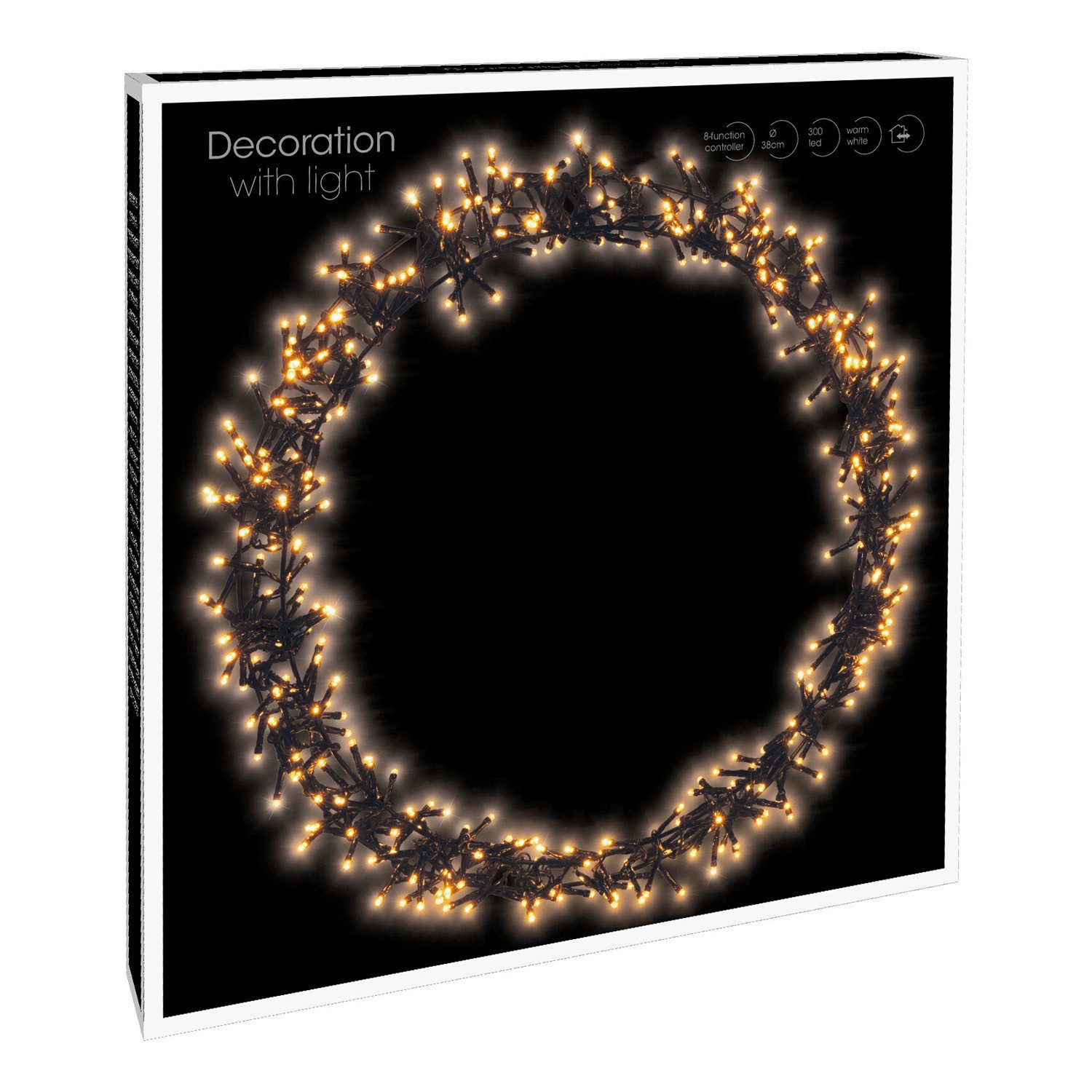 Mojawo Lichtervorhang Türkranz 400 LED Tischdekoration LED Kranz Ø48cm IP44 günstig online kaufen