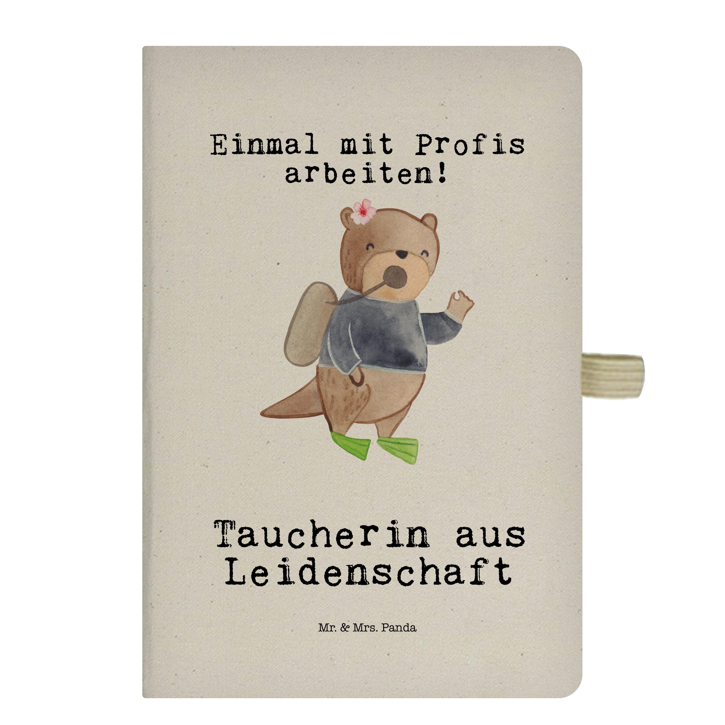 Taucherin Mr. Notizbuch Mrs. Mrs. Transparent Leidenschaft - Skiz - Panda aus & Mr. Geschenk, & Adressbuch, Panda