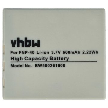 vhbw Ersatz für Fujifilm NP-40, NP-40N für Kamera-Akku Li-Ion 500 mAh (3,6 V)