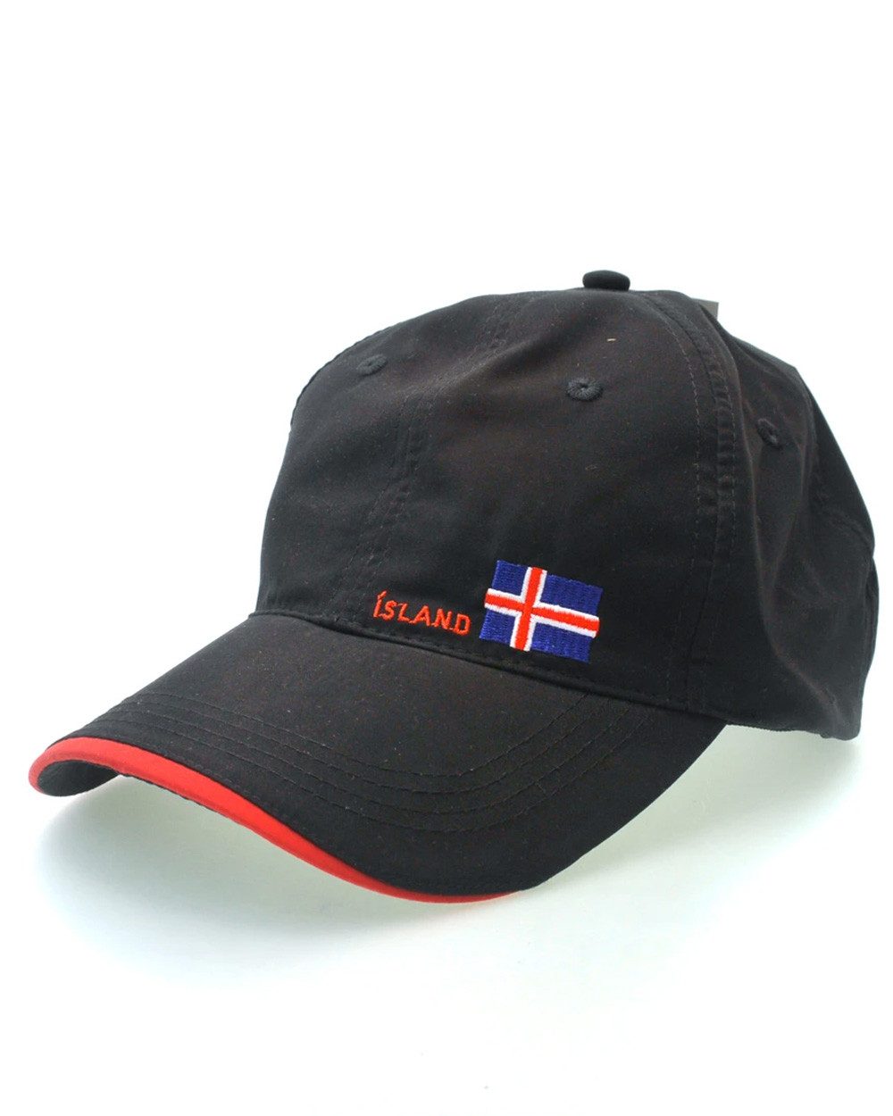 Sólarfilma Baseball Cap Island Cap - Iceland Schirmmütze mit Islandflagge mit Klettverschluss hinten