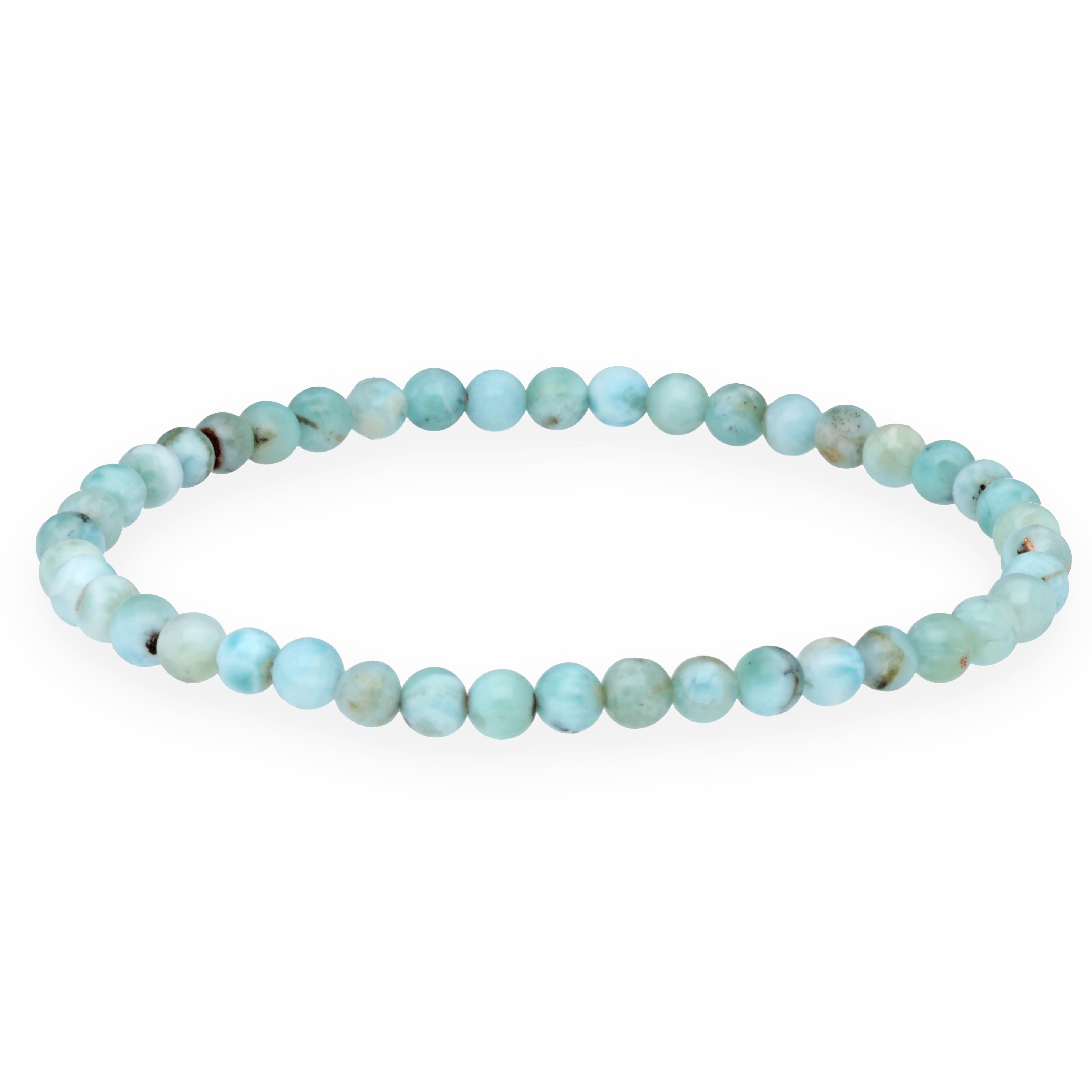 Lebensquelle Plus Perlenarmband Set Larimar Mini-Kugelarmband, 4 mm günstig online kaufen