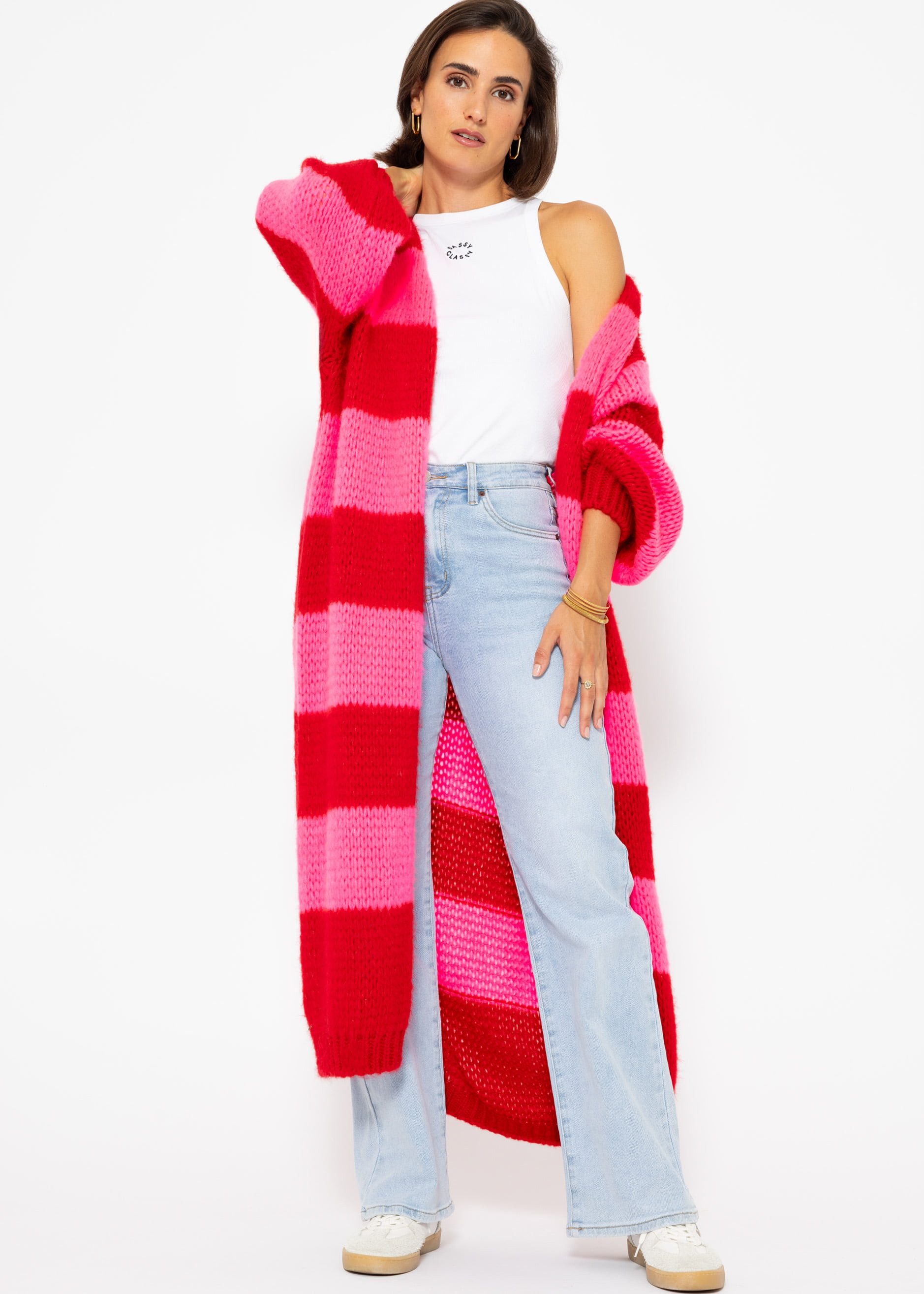 SASSYCLASSY Cardigan Extra lange offen fallende günstig online kaufen