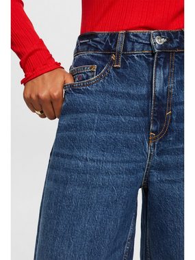 Esprit Weite Jeans Retro-Hose mit weiter Passform und hohem Bund
