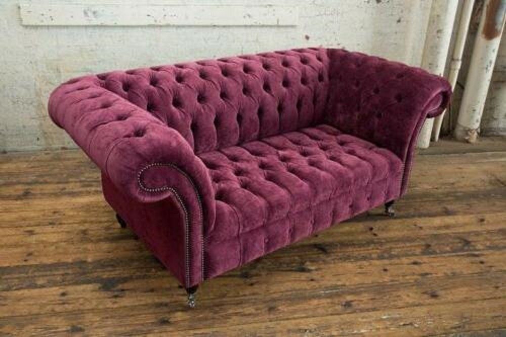 JVmoebel Sofa Chesterfield Big Textil Design Wohnzimmer Couch Sofa 2 Sitz