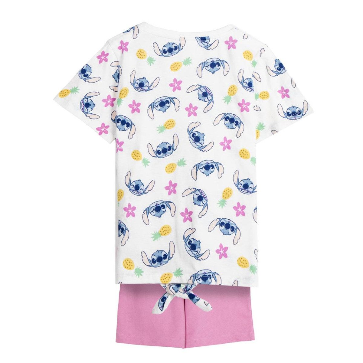 Cerda Jogginganzug Disney Stitch Kinder Set French Terry Jogger – Sweat-Set für Unisex (Short & T-Shirt)