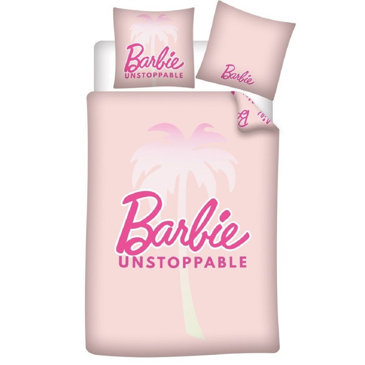 Barbie Bettwäsche Set 140x200 cm – 100% Polyester für Fans von Barbie günstig online kaufen