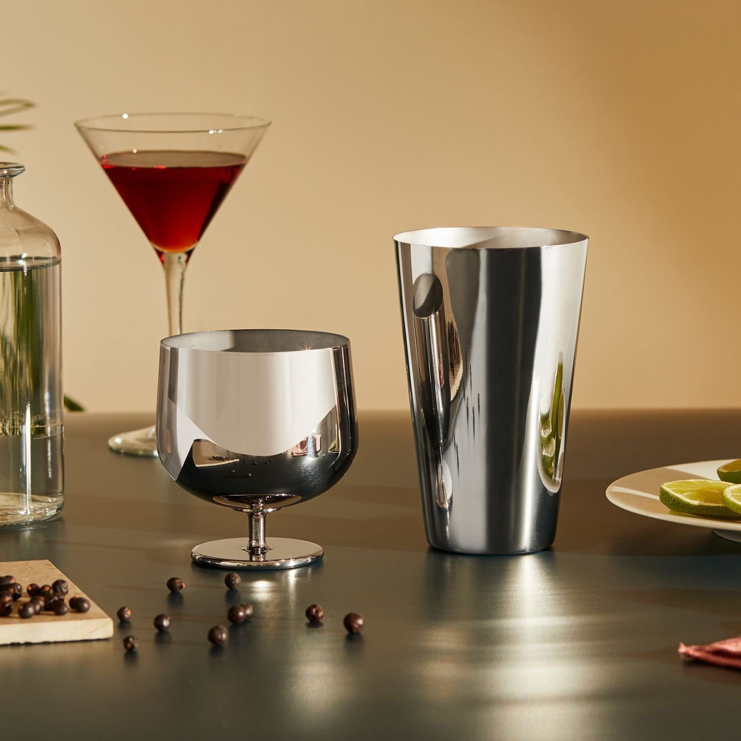 Alessi Cocktail Shaker The Tending Box, Edelstahl