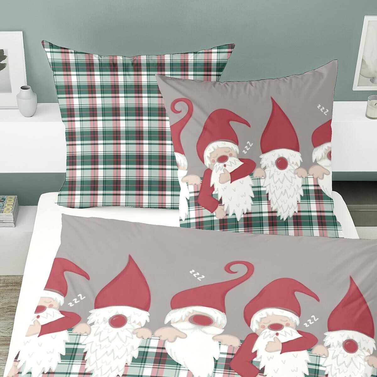 TRAUMSCHLAF Bettwäsche Wichtel, Biber, 2 teilig, Biberbettwäsche weich und günstig online kaufen