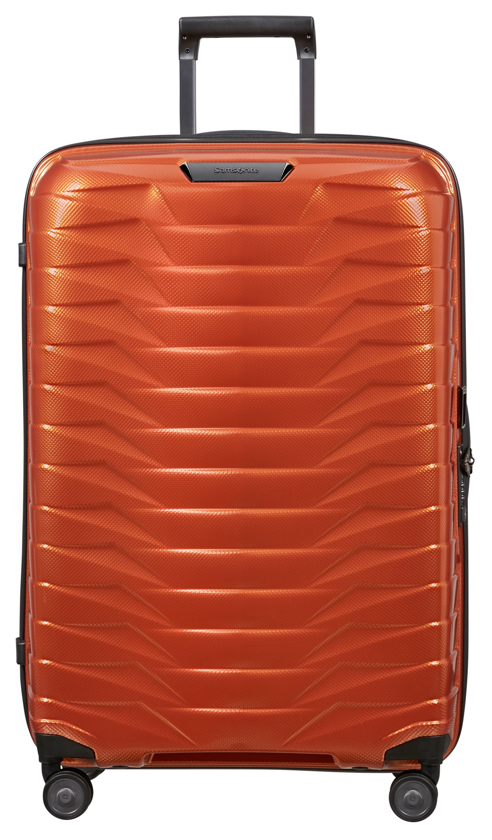 Samsonite Hartschalen-Trolley PROXIS, verschiedene Größen und Farben, 4 Rollen, arretierbares und versenkbares Druckknopf-Trolleysystem