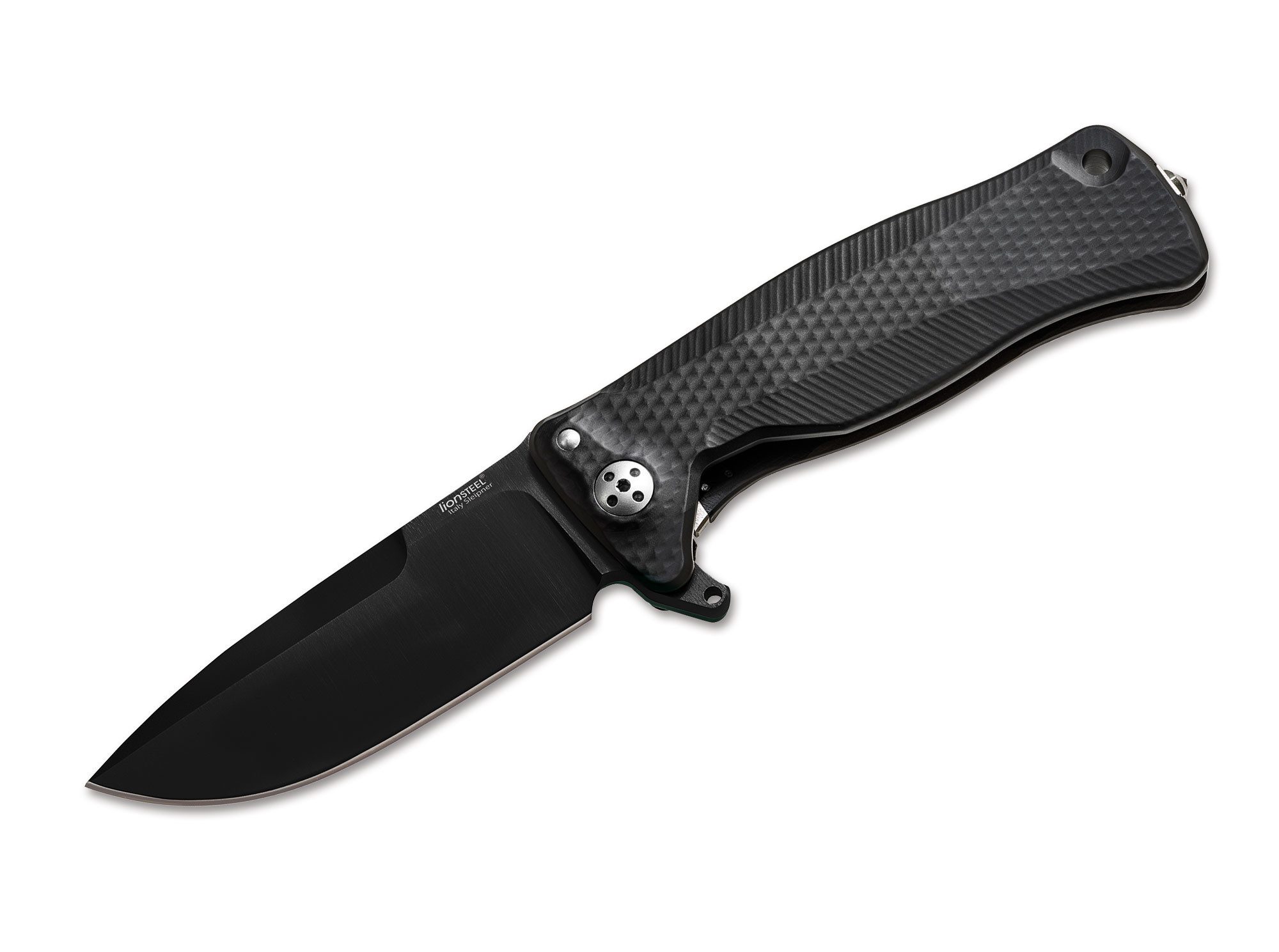 LionSteel Taschenmesser Taschenmesser SR-11 Aluminium Black