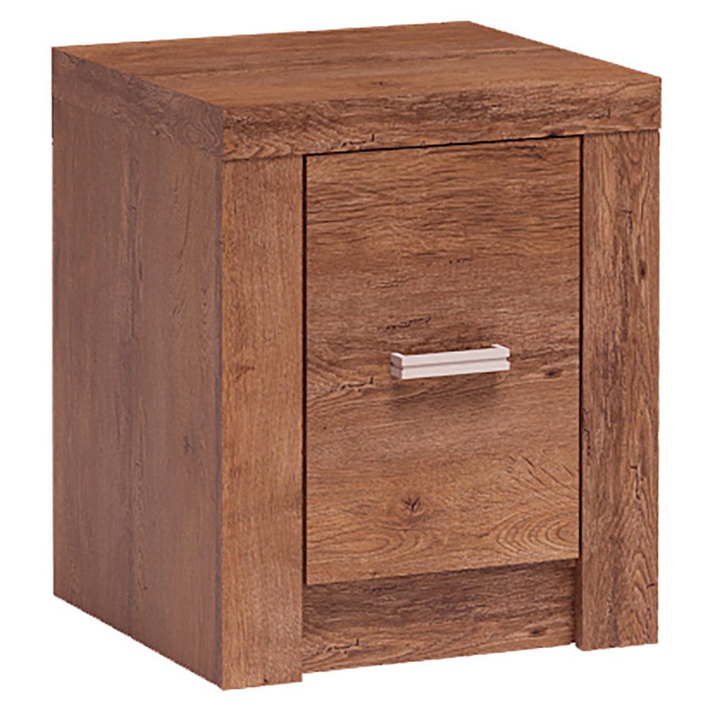 Lomadox Nachttisch INGENIO-161, Nachtschrank Betttisch Nachtkästchen Nachtkommode modern in braun
