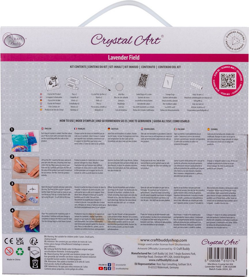Thumbnail - CRAFT Buddy Malvorlage Diamond Painting Crystal Art Kit, 30x30cm
