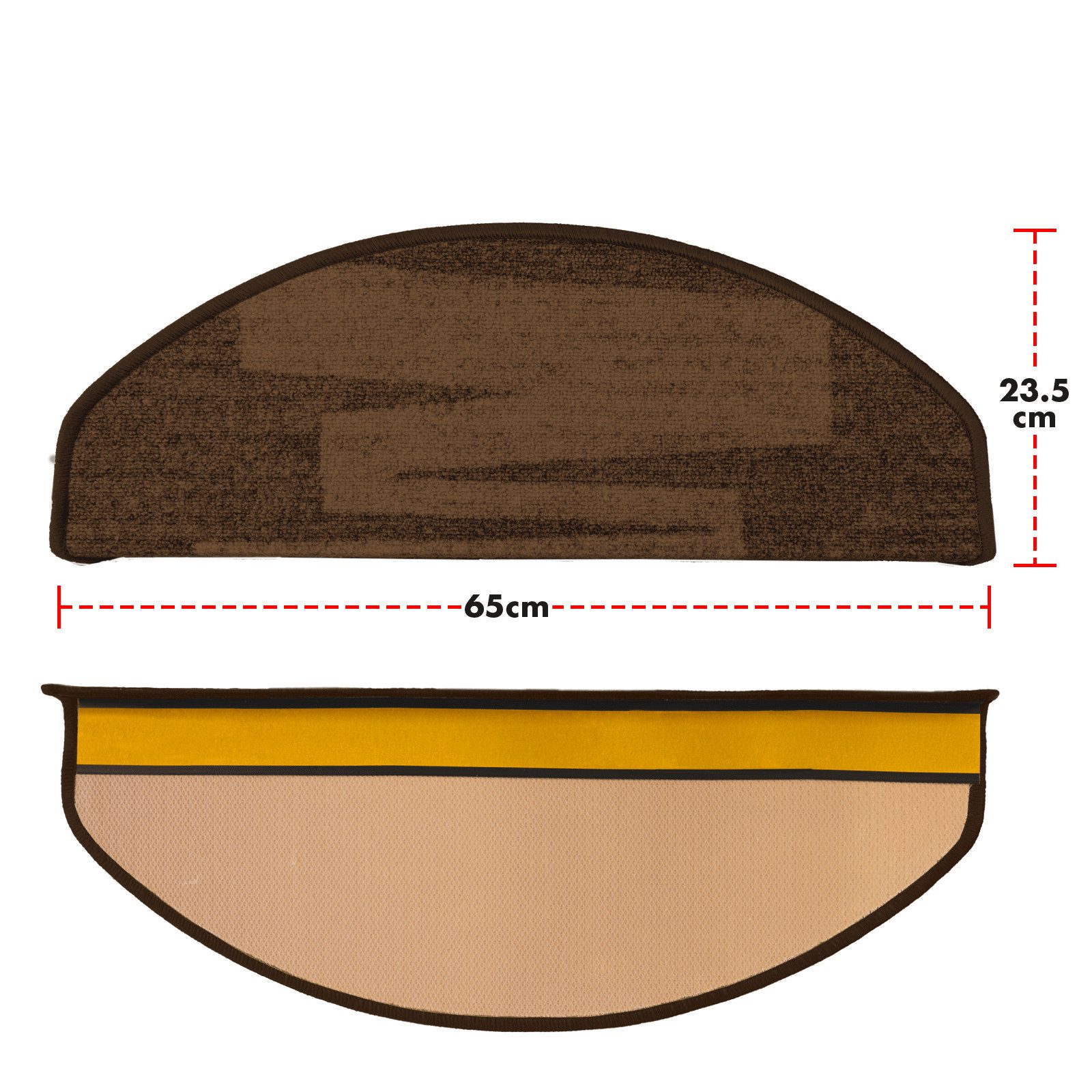 Karat Stufenmatte Hastings, Treppenschutz, Halbrund, Höhe: 8.5 mm, aus Poly günstig online kaufen
