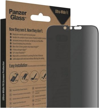 PanzerGlass Privacy Apple iPhone 14/13/13 Pro - Ultra-Wide Fit inkl. EasyAligner für Apple iPhone 13, Apple iPhone 13 Pro, Apple iPhone 14, Displayschutzglas, Set