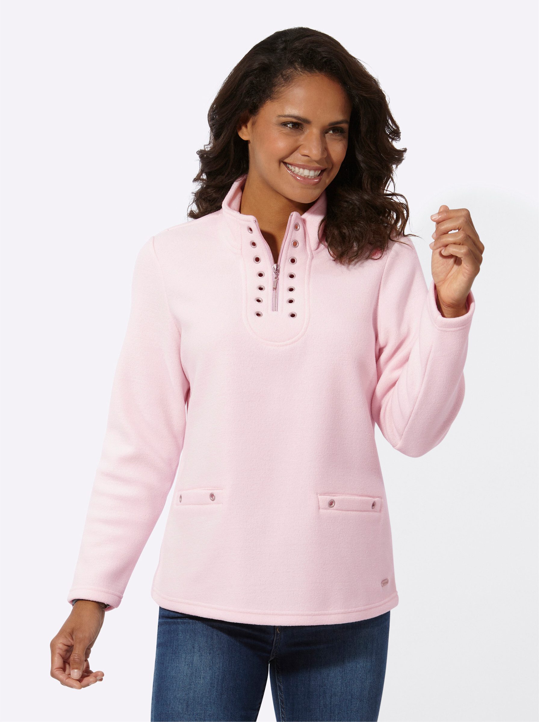 Witt Fleeceshirt Fleeceshirt . Länge ca. 66 cm günstig online kaufen