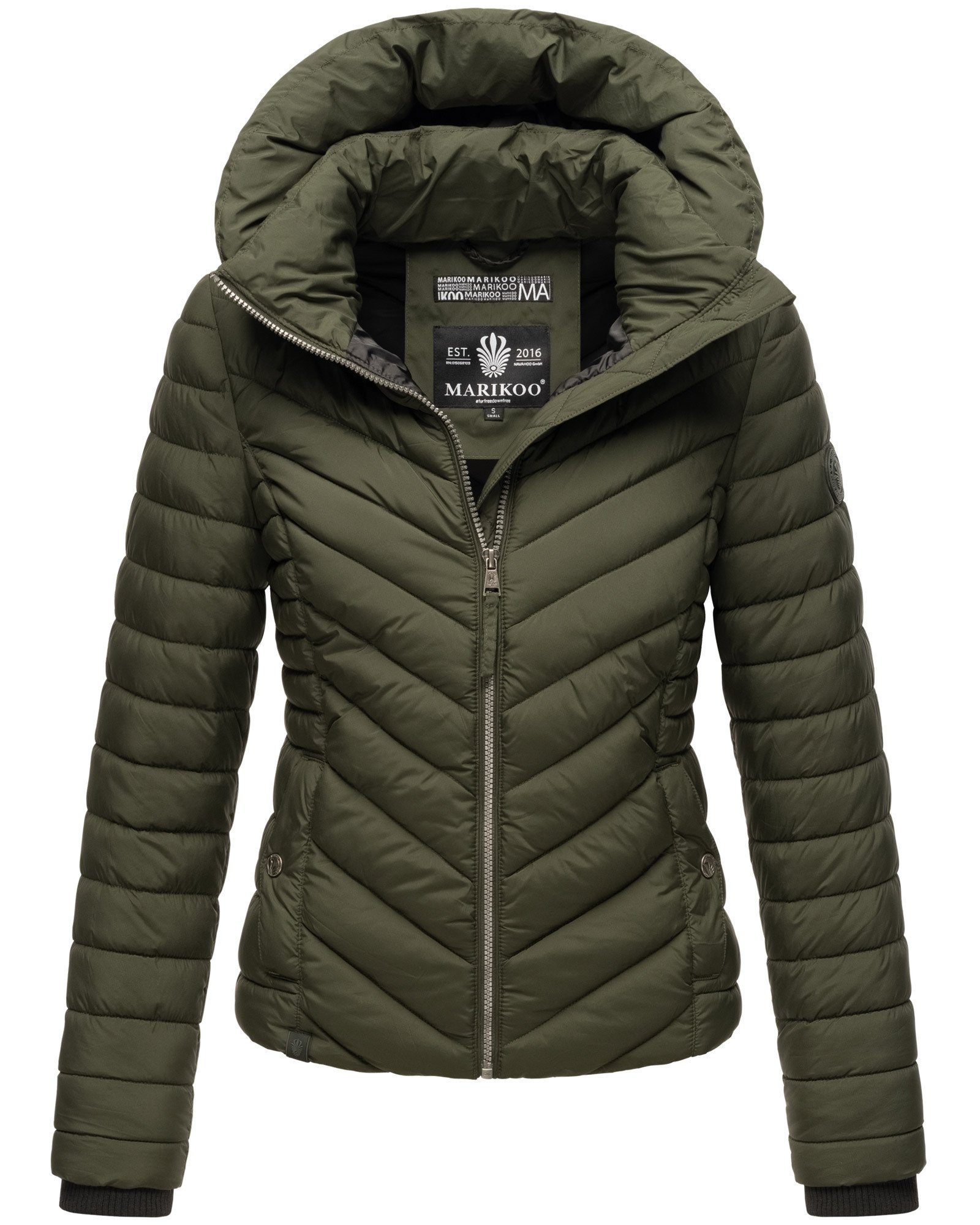 Marikoo Steppjacke Kagomee mit großer Kapuze günstig online kaufen