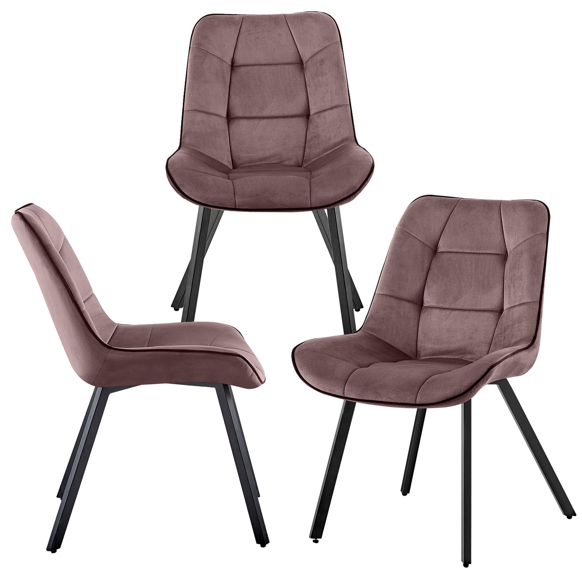 TRISENS Polsterstuhl Iris (Set, 3 St), günstig online kaufen