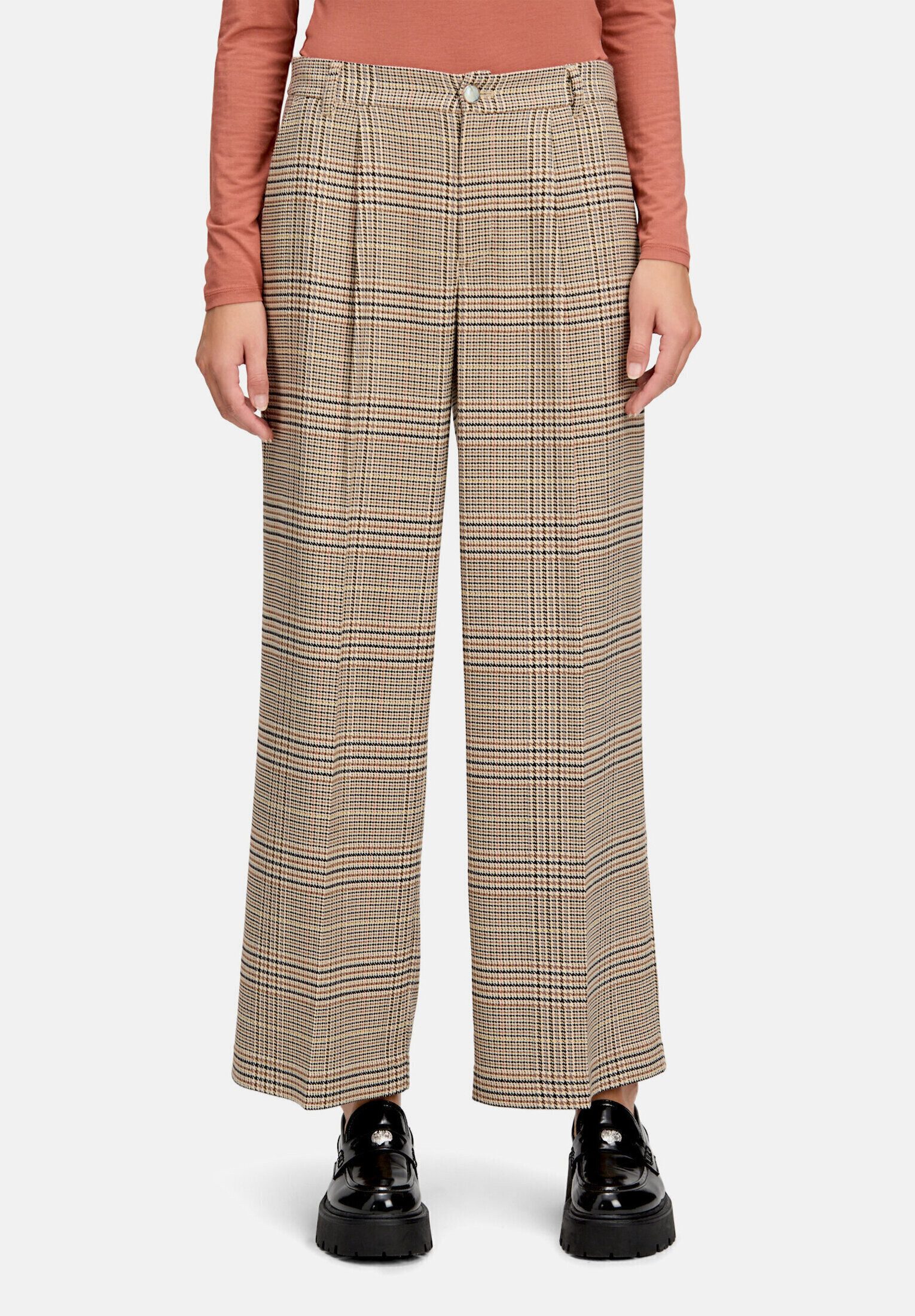 Cartoon Bundfaltenhose Damen mit Bundfalten