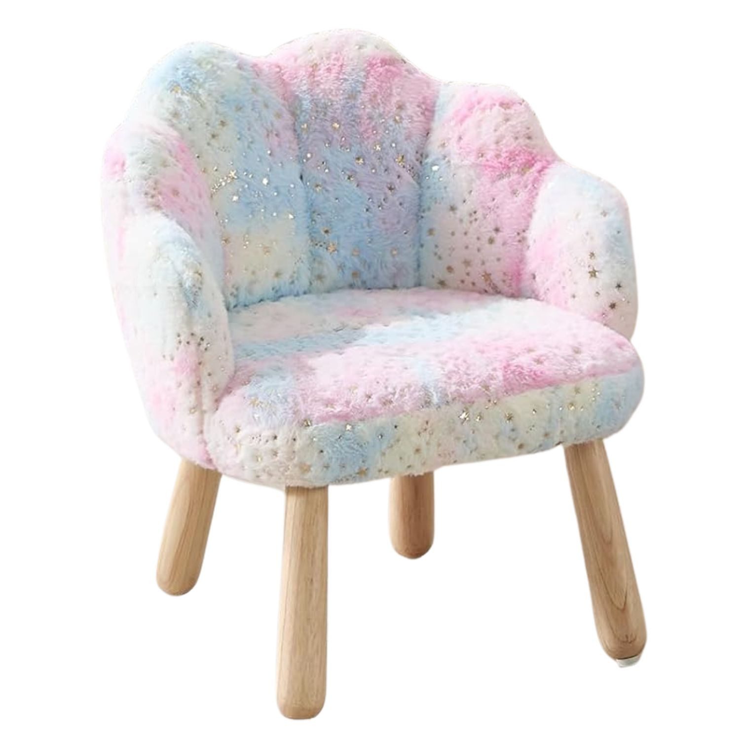 WAHSON OFFICE CHAIRS Kindersessel Kunstfell Kinderstuhl Blütenblatt Kindersofa Gepolstert, Kindercouch