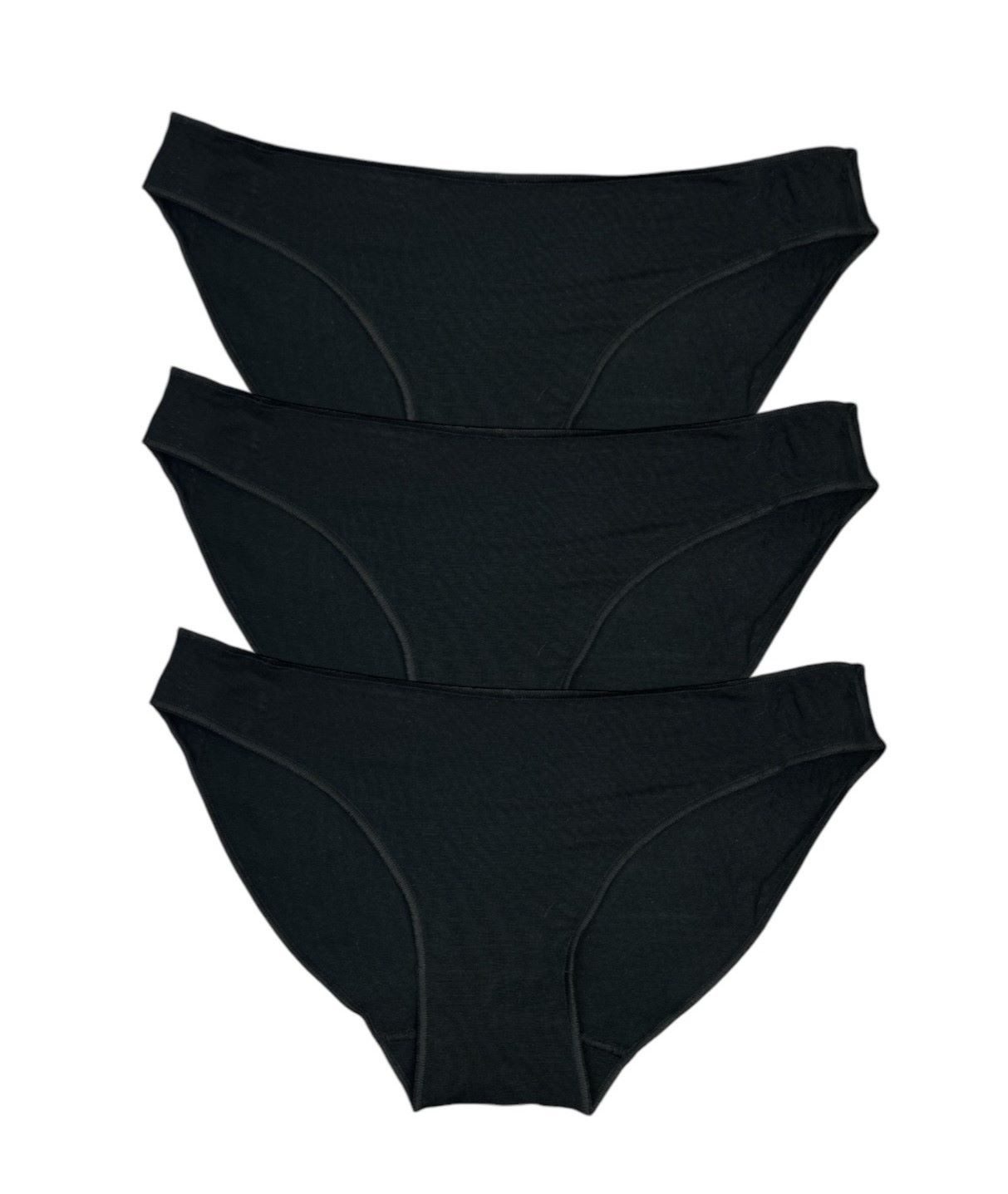 Toker Collection® Bikinislip Bikini, Tangaslip mit Modal im 3er Pack (Sparpackung, 3er Pack) extra niedrig geschnitten