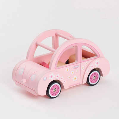 LeNoSa Spielzeug-Auto Holz Spielzeug Auto für Biegepuppen (rosa), (2-tlg)