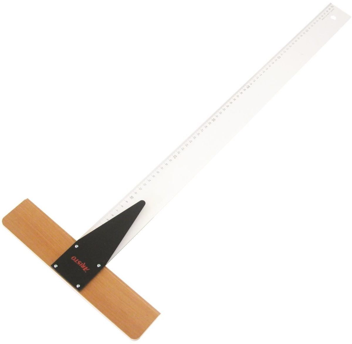 ARISTO Lineal Reißschiene 700mm Acryl Buche mit Teilung