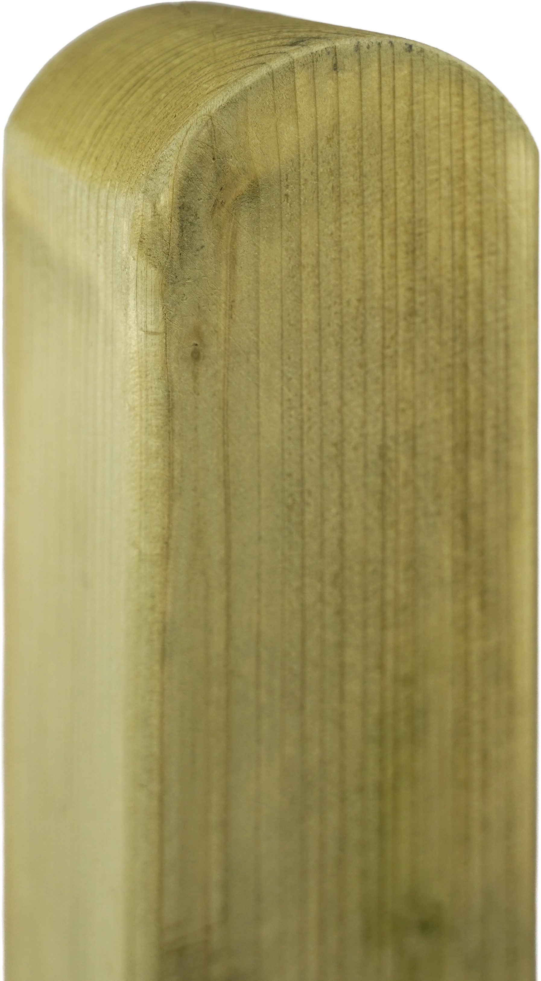 GartenLand Zaunpfosten Pfosten Rundkopf 9×9 cm Kiefer, (Set, ohne Befestigung)