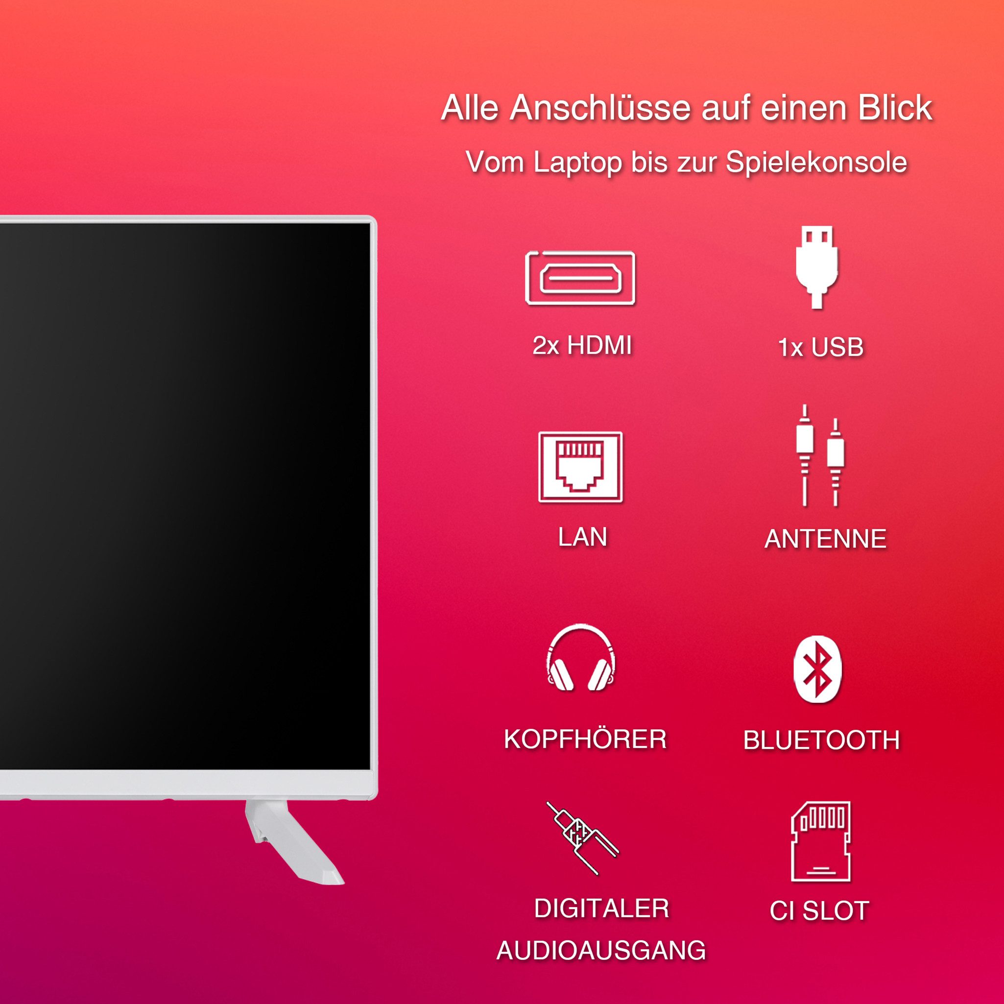 Telefunken XF32TO750S-W LCD-LED Fernsehe...