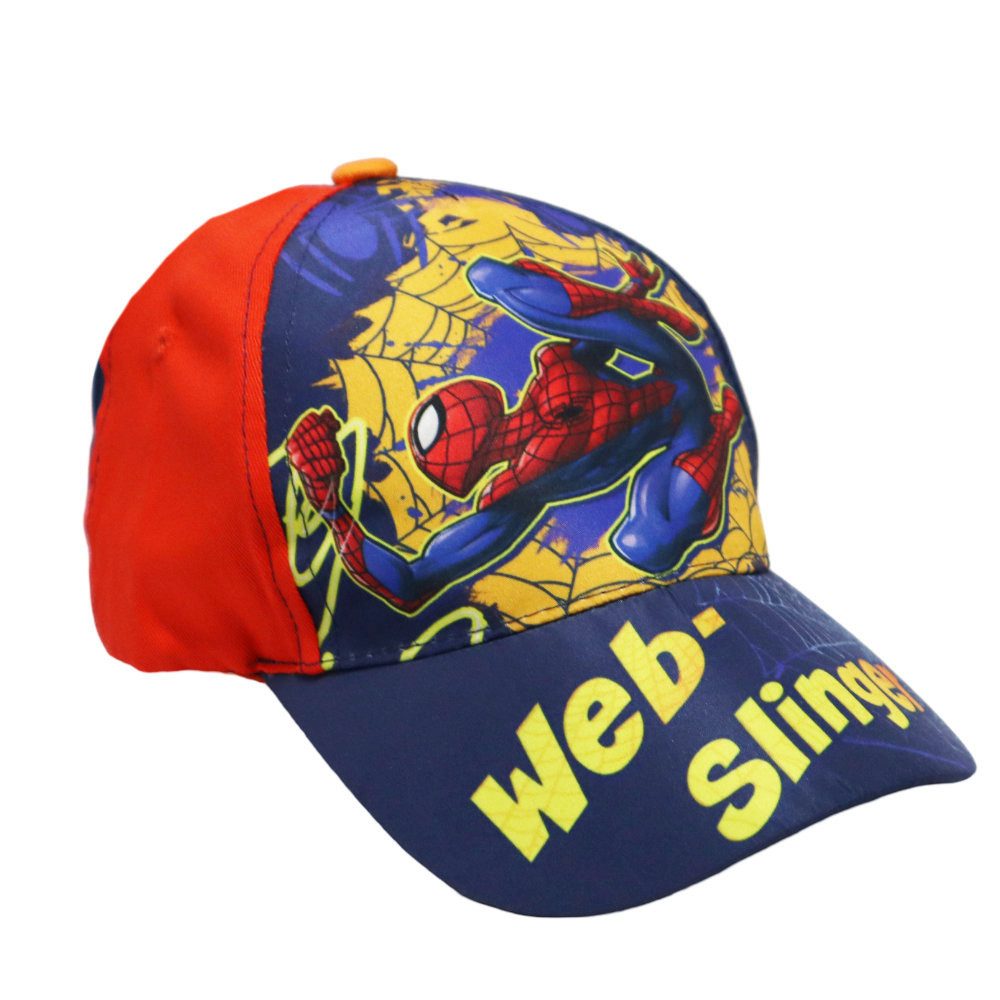 MARVEL Baseball Cap Marvel Spiderman Kinder Basecap Baseball Kappe Gr. 52 bis 54, Baumwolle