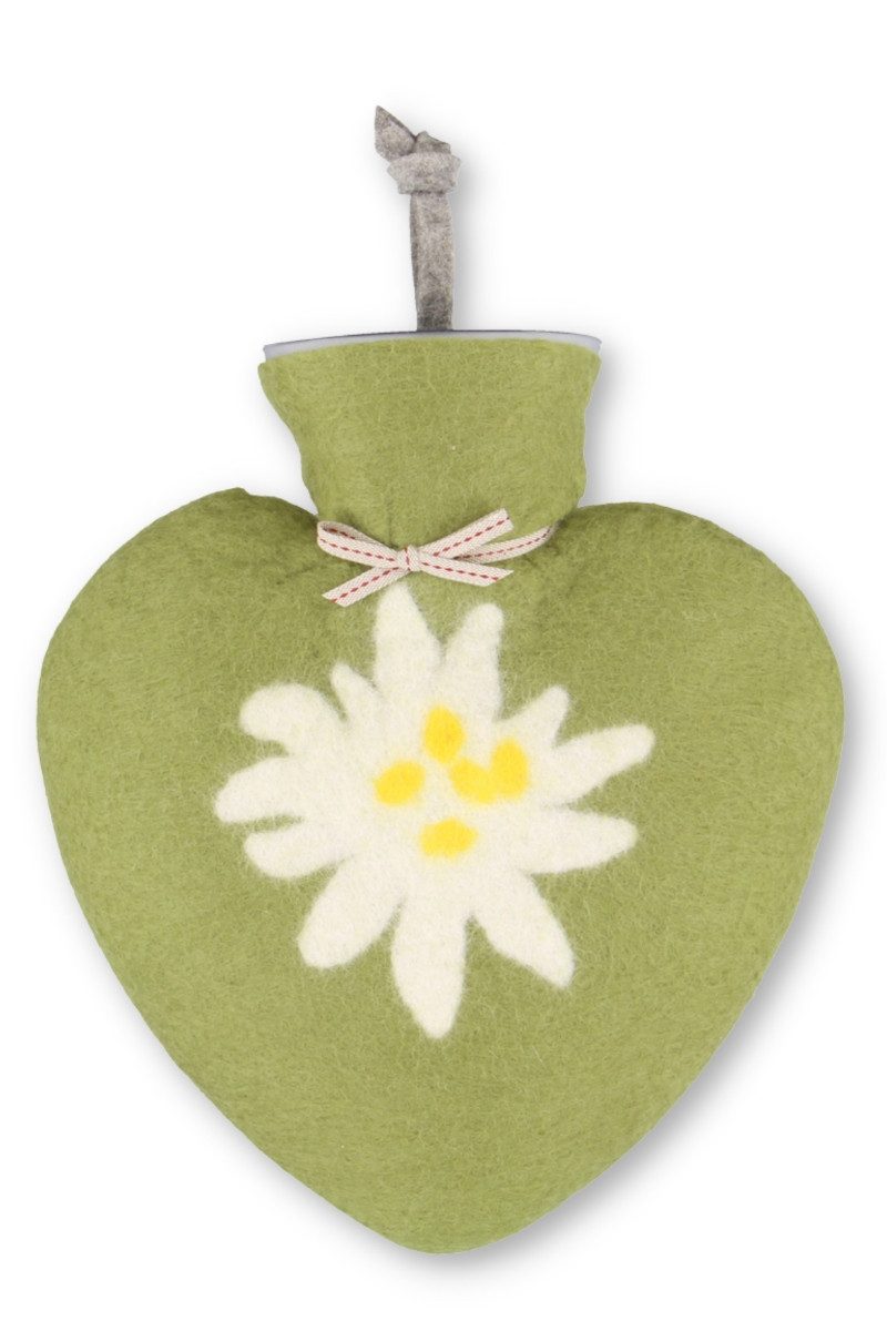 Dorothee Lehnen Wärmflasche Wärmflasche - EDELWEISS - rot, moos
