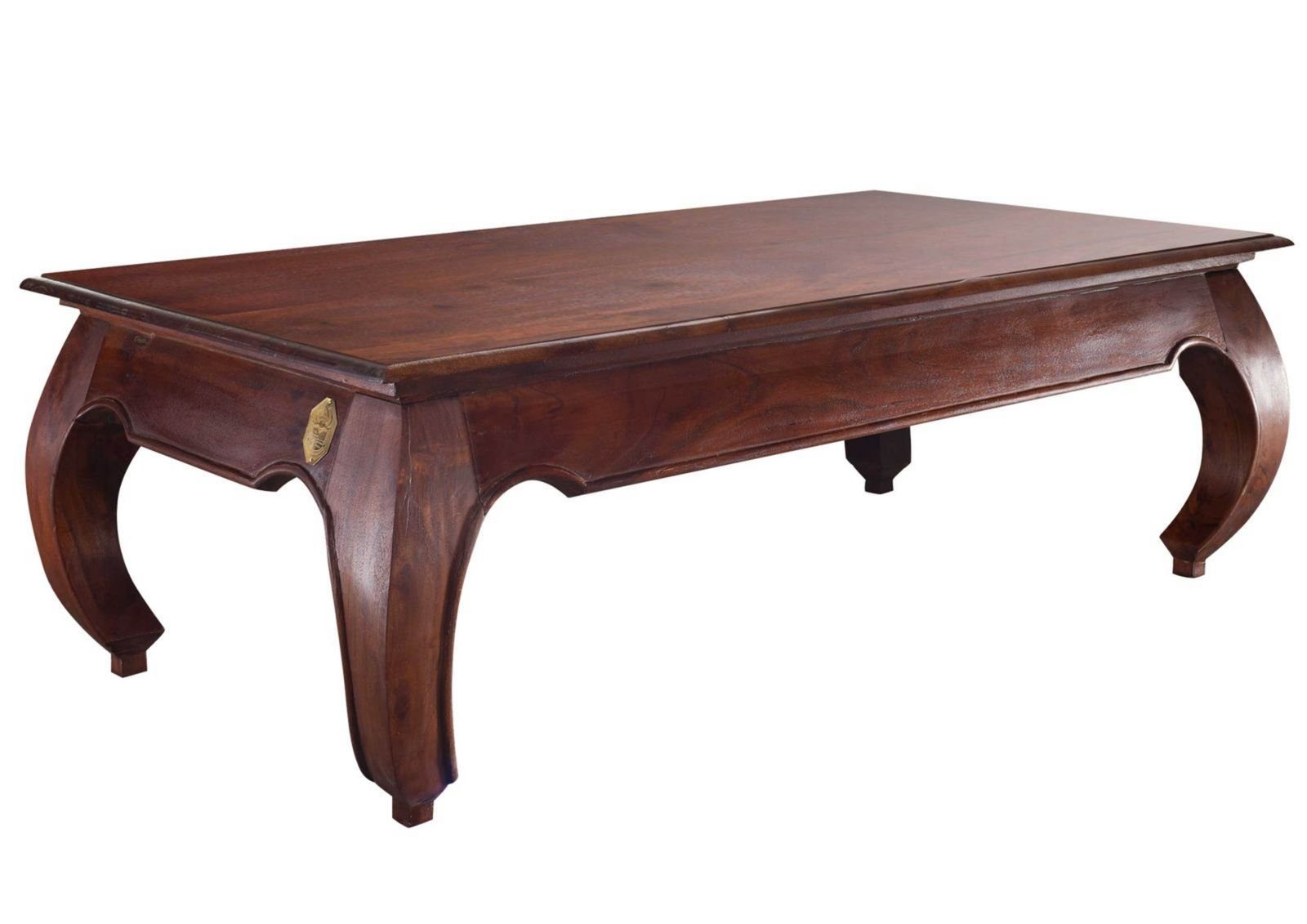 Massivmoebel24 Couchtisch OPIUM (Couchtisch Akazie 135x70x40 günstig online kaufen